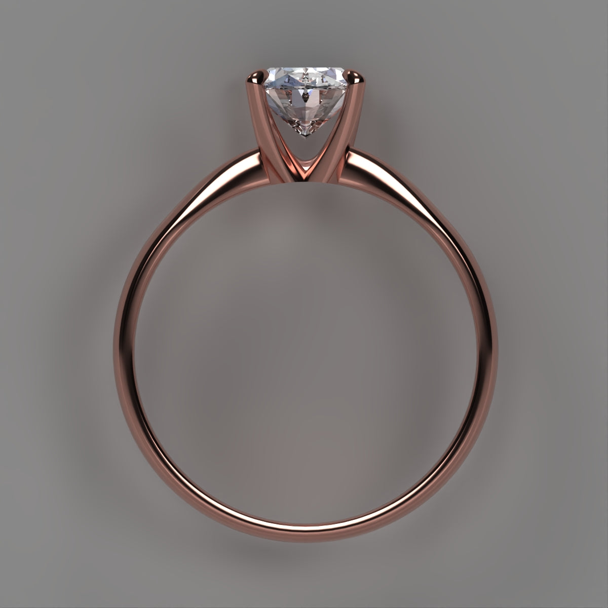 Anillo Emily en oro corte oval
