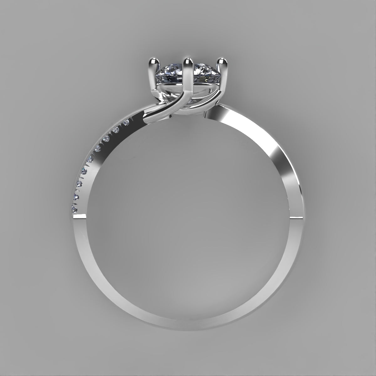 Anillo de compromiso en oro