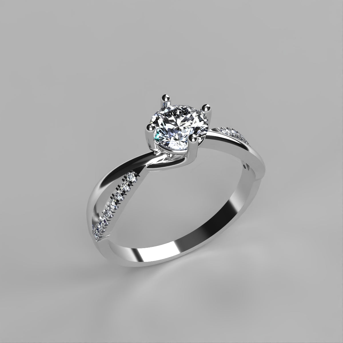 Anillo de compromiso en oro