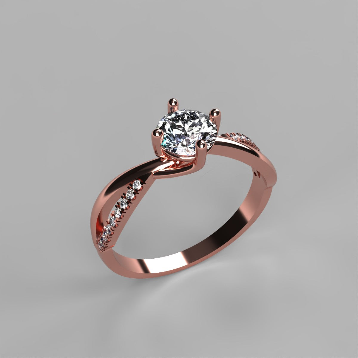 Anillo de compromiso en oro
