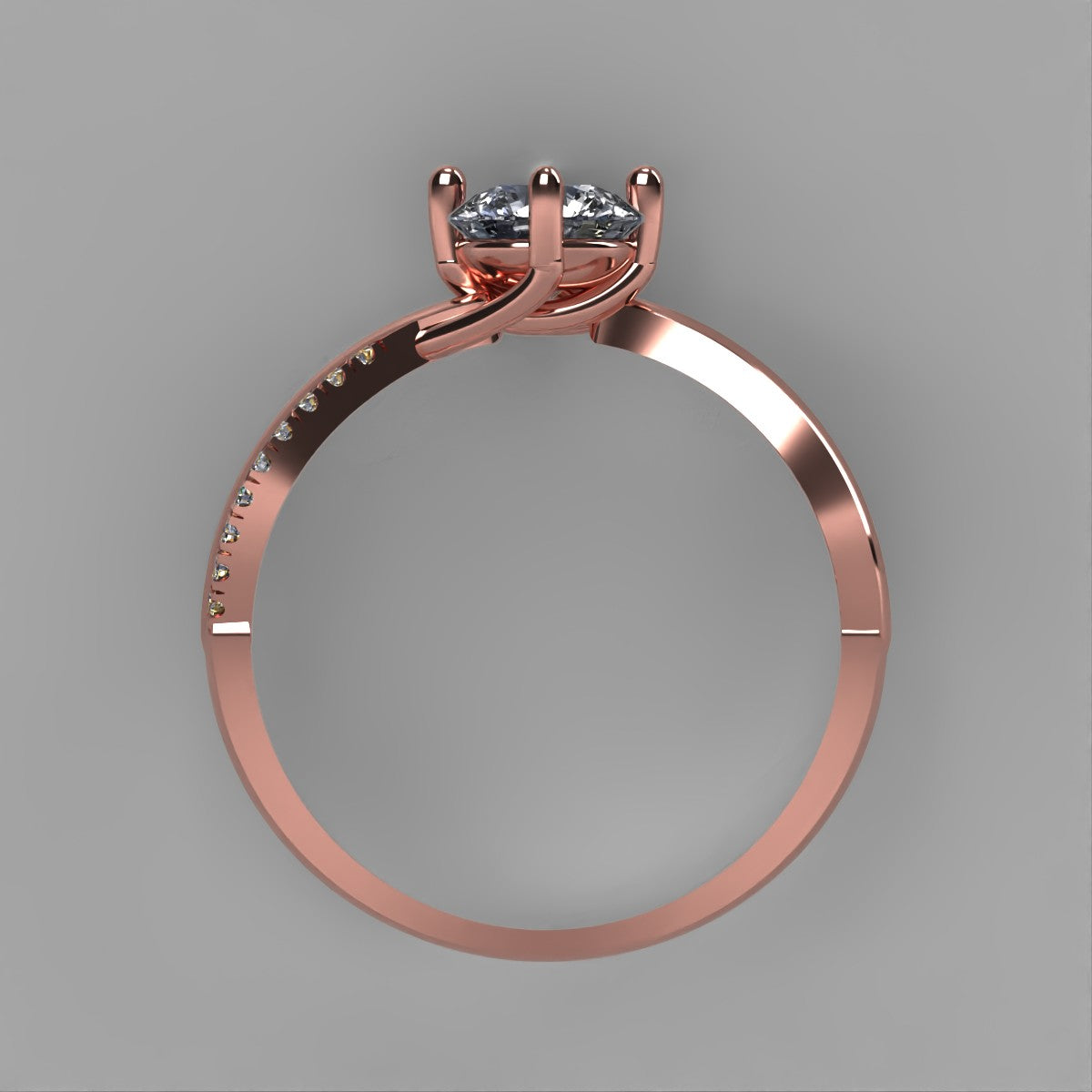 Anillo de compromiso en oro