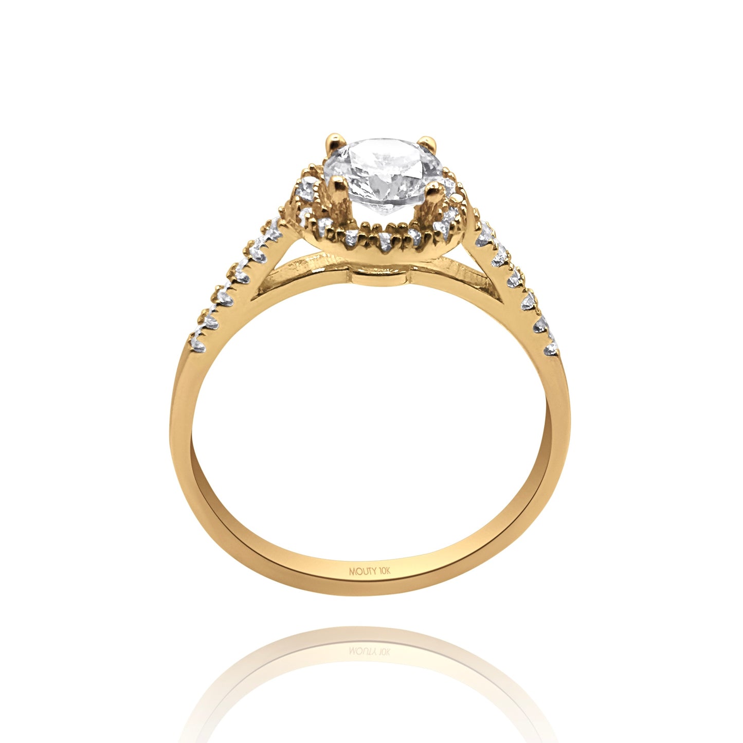 Anillo de compromiso en oro
