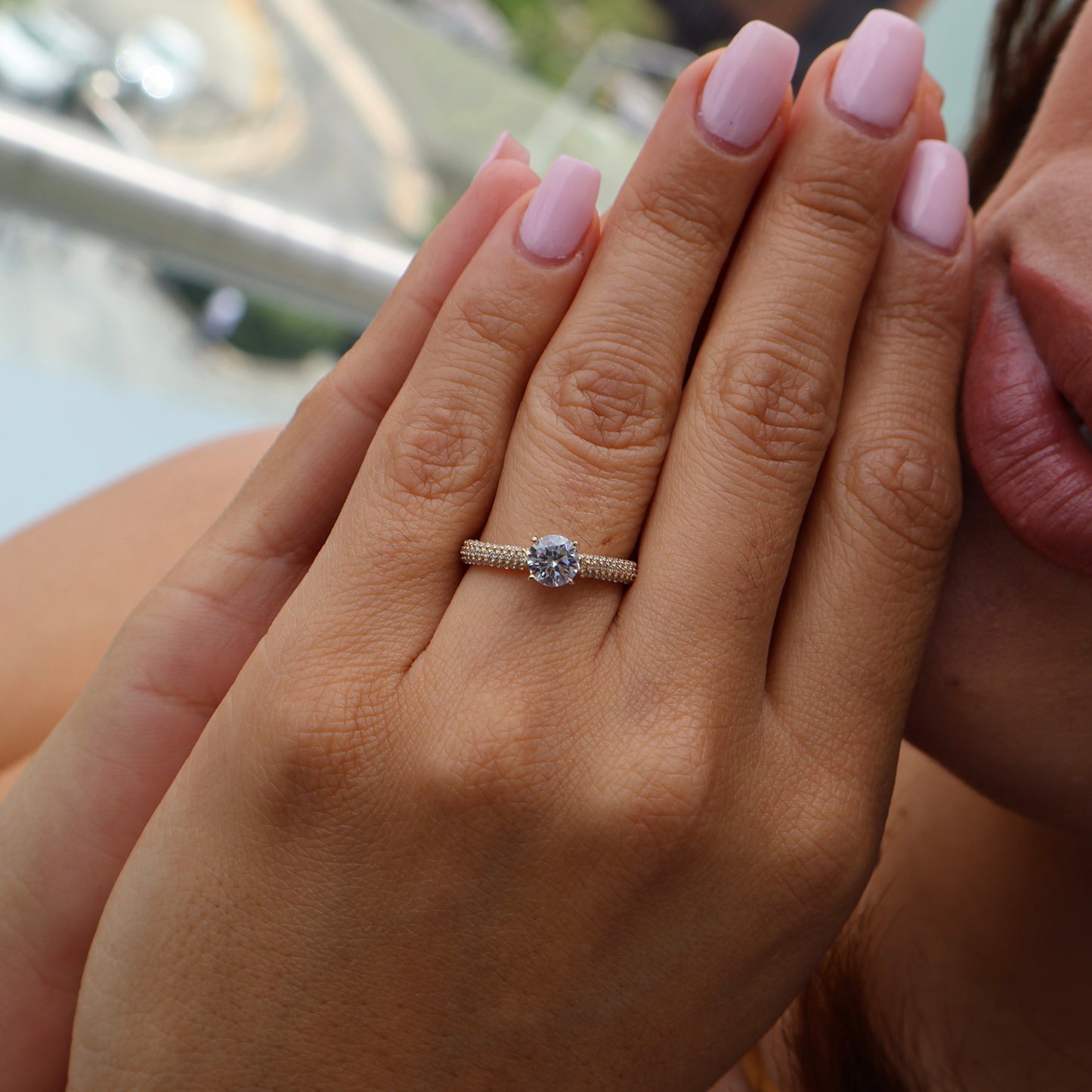 Anillo en Oro Amarillo 14k con Circonia Mod.16006