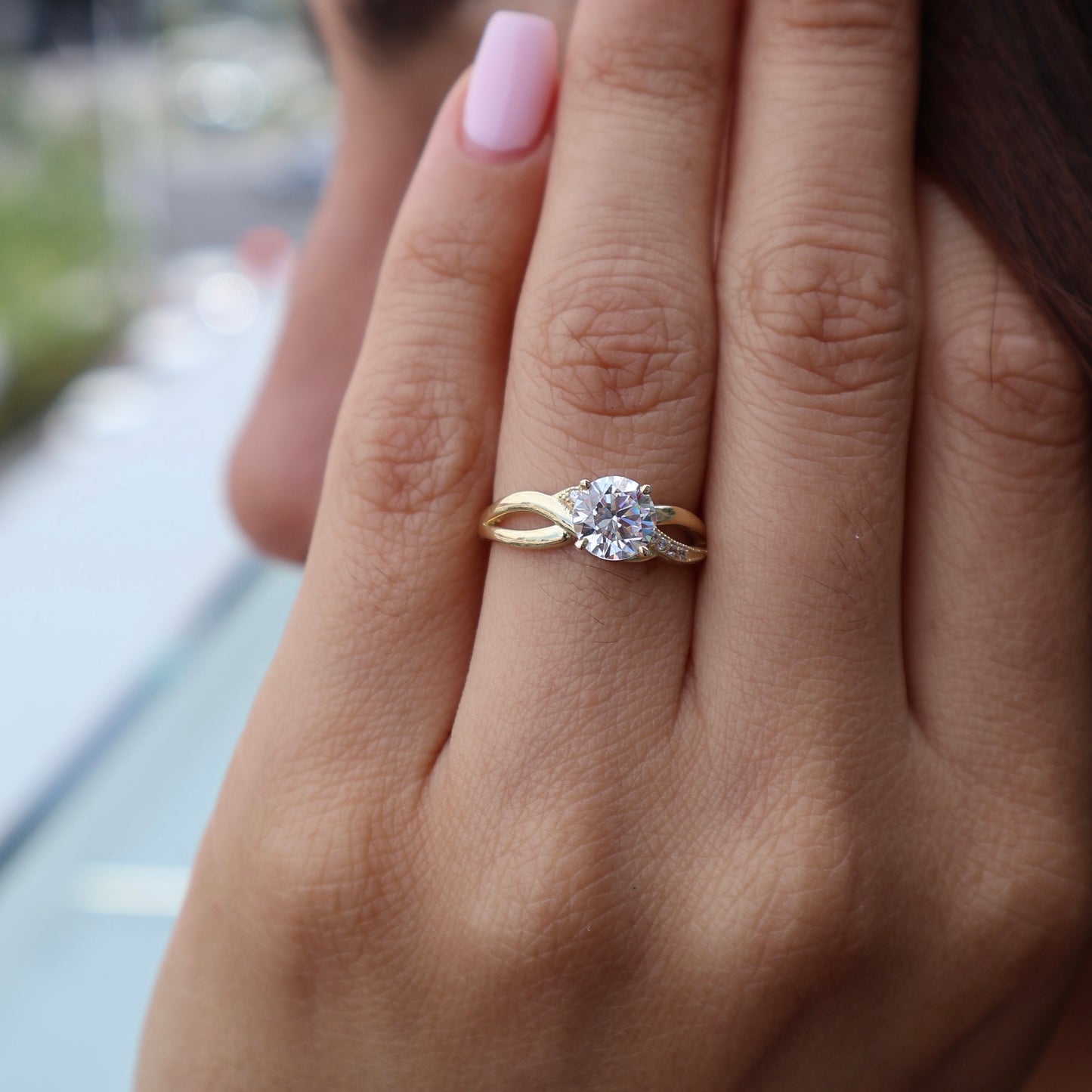 Anillo de compromiso en oro