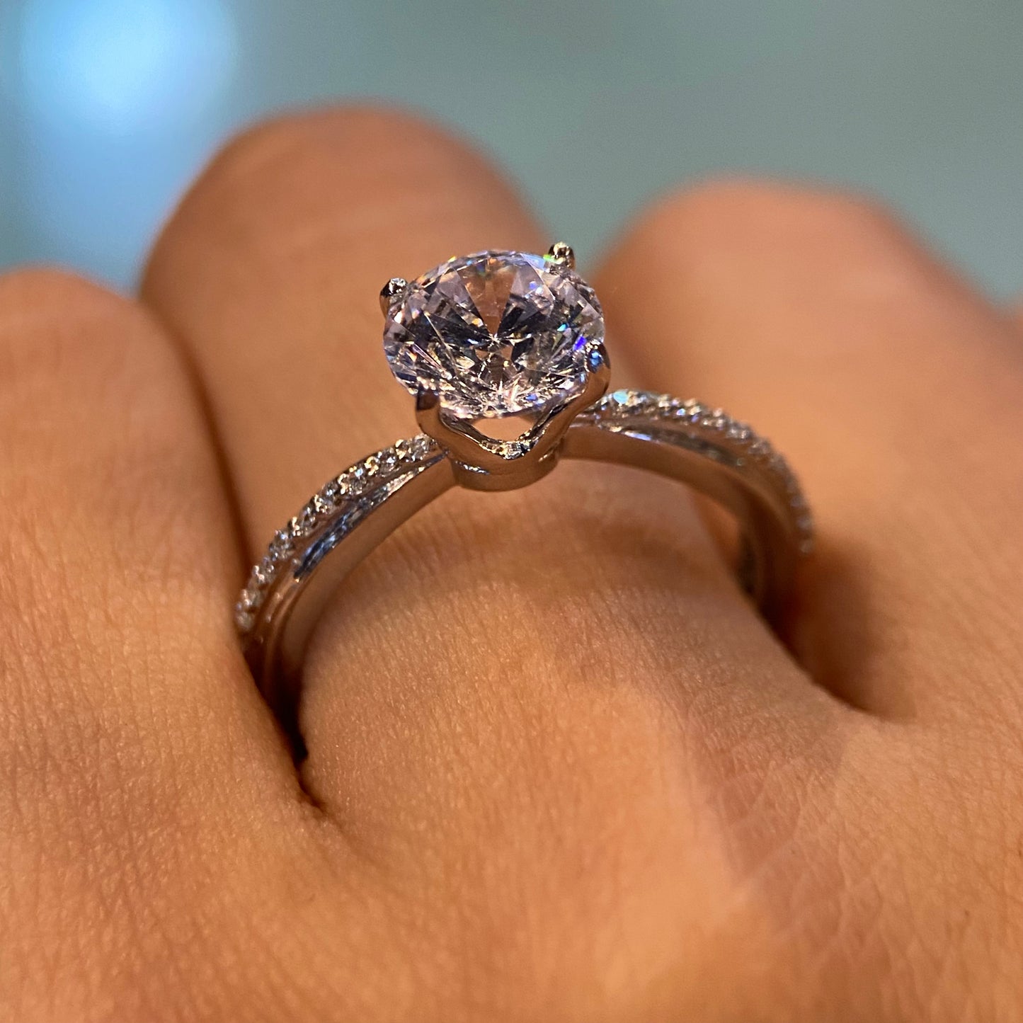 Anillo de compromiso en oro