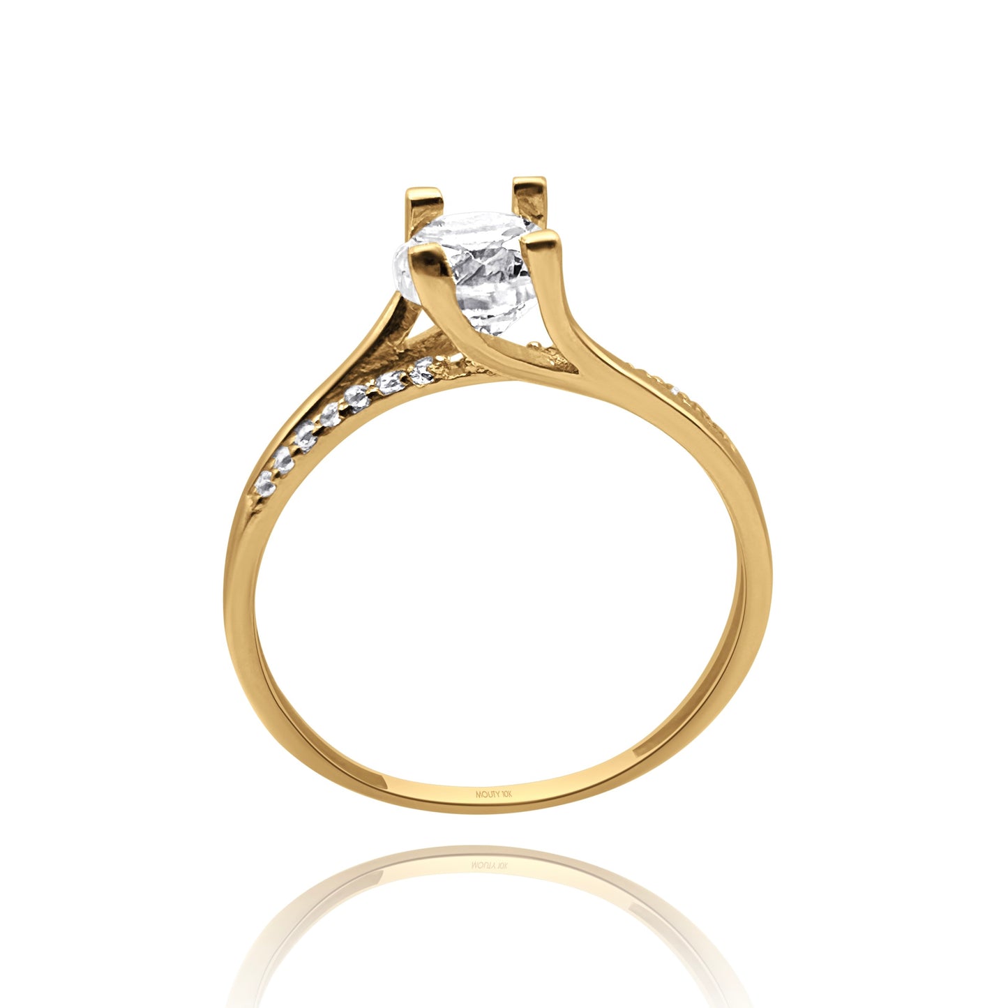 Anillo de compromiso en oro