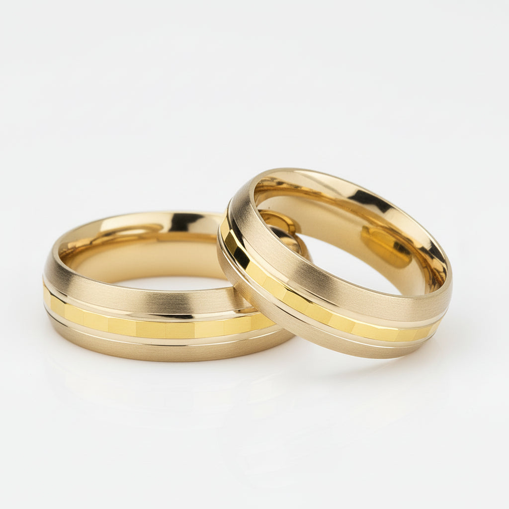 Par de argollas Honore en oro 6mm