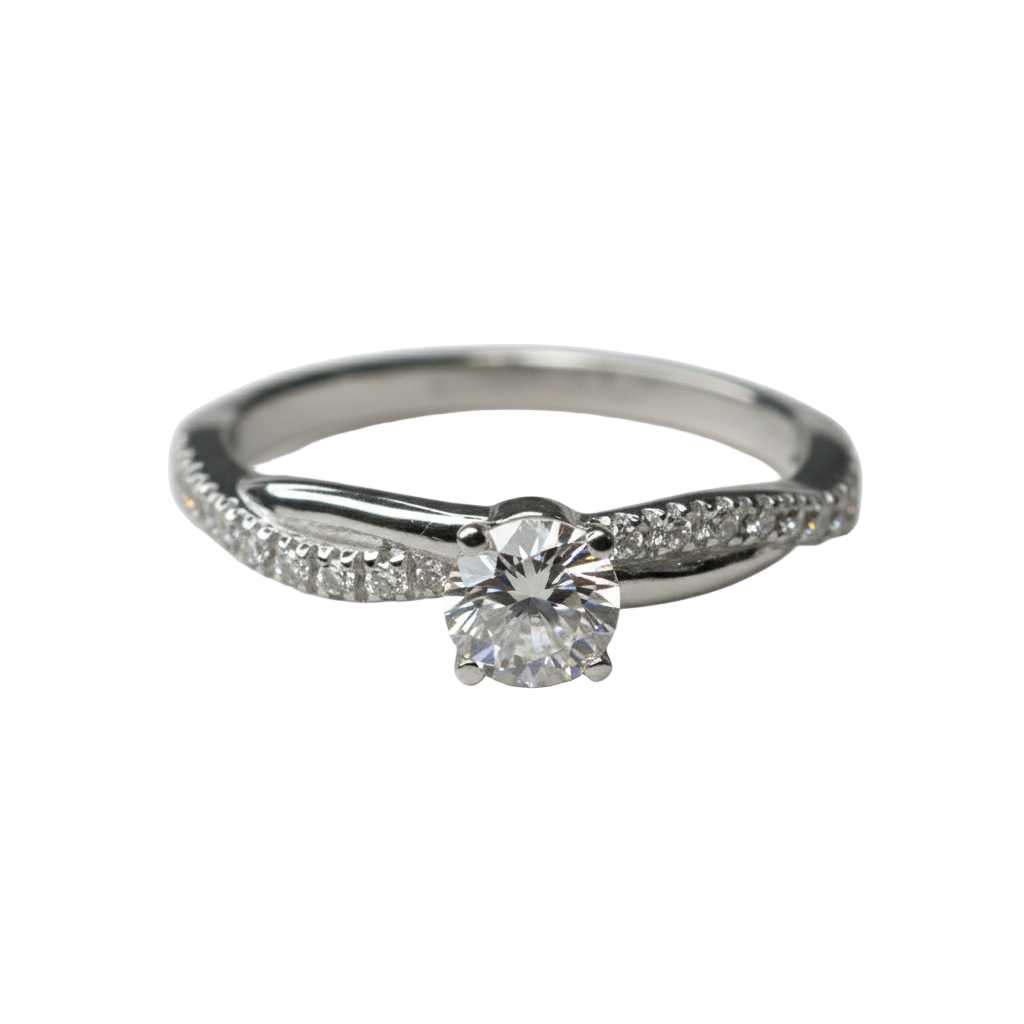 Anillo Slim en oro 0.50 ct