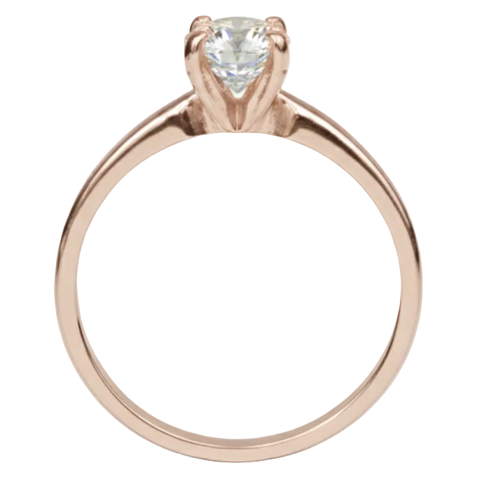 Anillo Emily en oro corte marquise