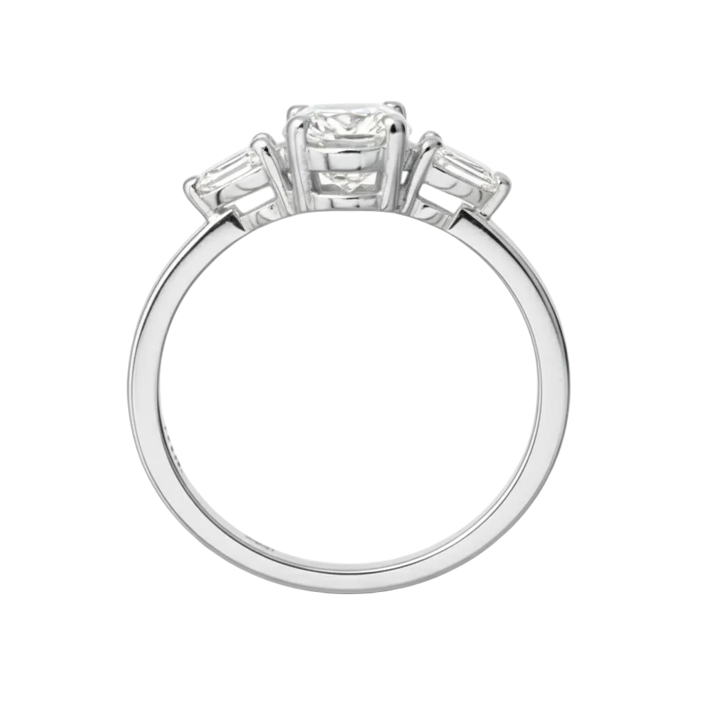 Anillo Camille en oro amarillo 14k con circonia Mod.16084