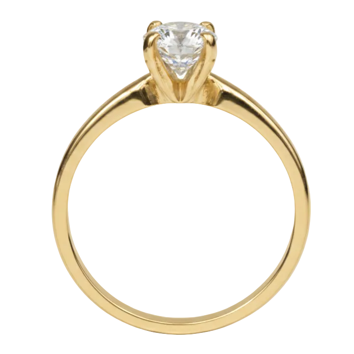 Anillo Emily en oro corte marquise