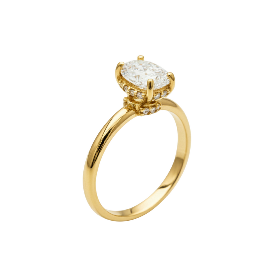 Anillo Afrodita en oro 1.00 ct