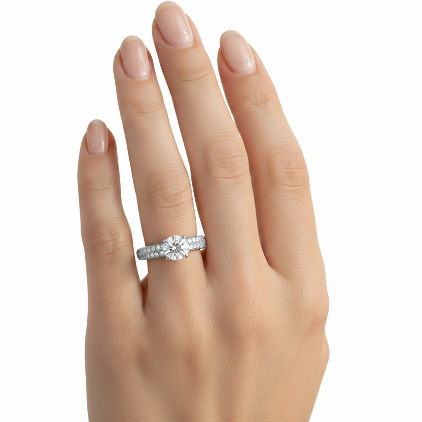Anillo de compromiso en oro