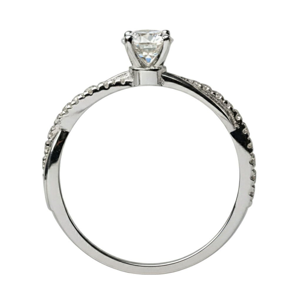 Anillo Slim en oro 0.50 ct