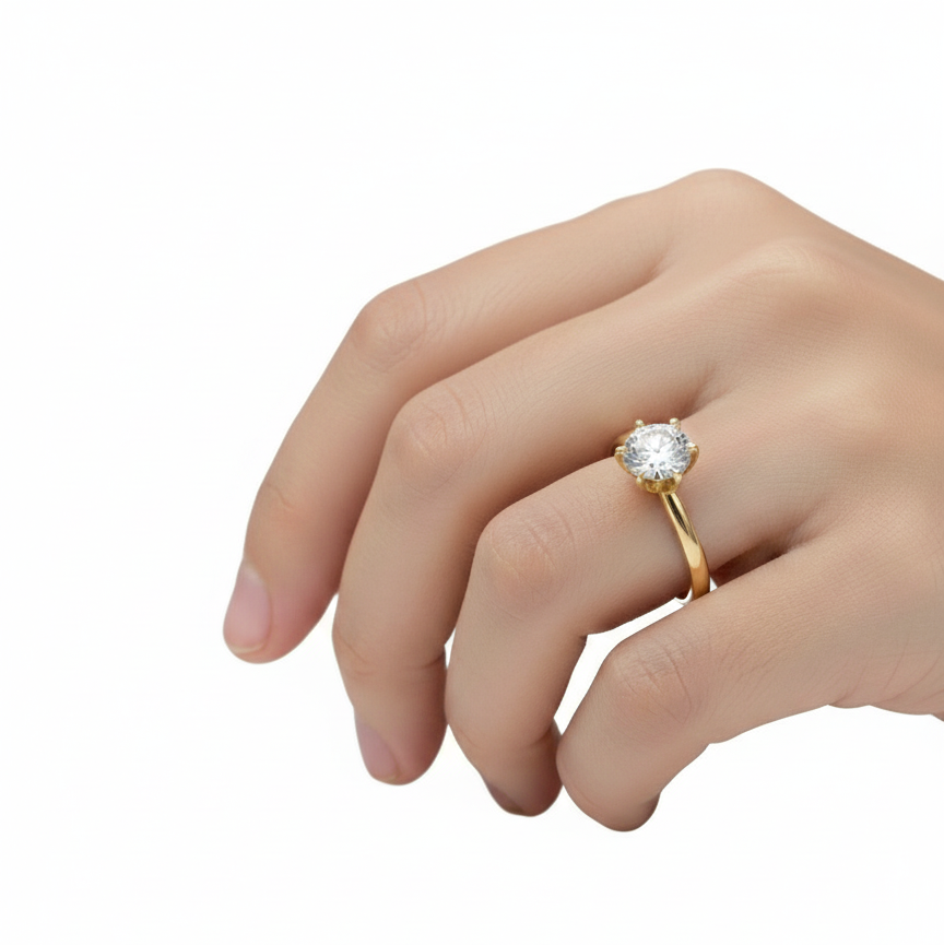 Anillo Amelie en oro 1.00 ct