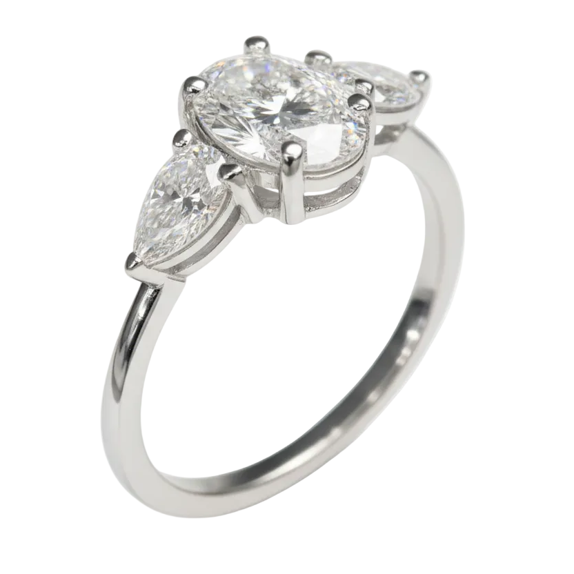 Anillo Camille en oro amarillo 14k con circonia Mod.16084