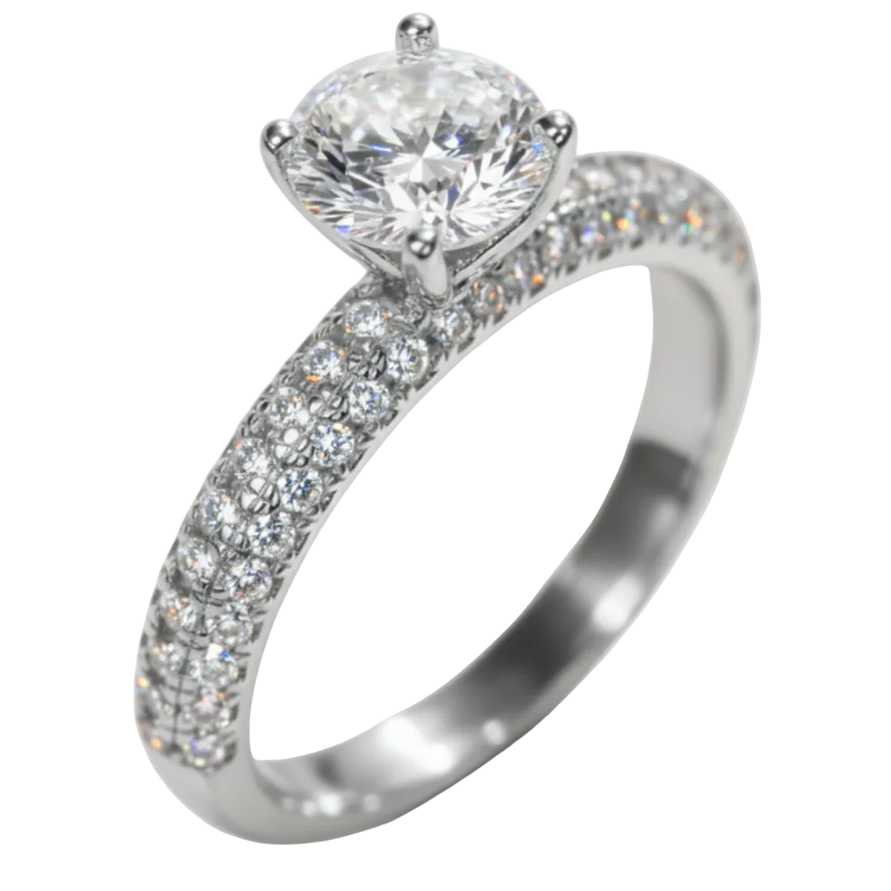 Anillo de compromiso en oro