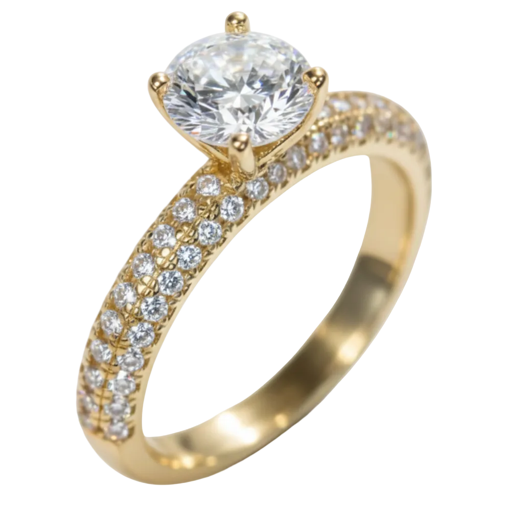 Anillo de compromiso en oro