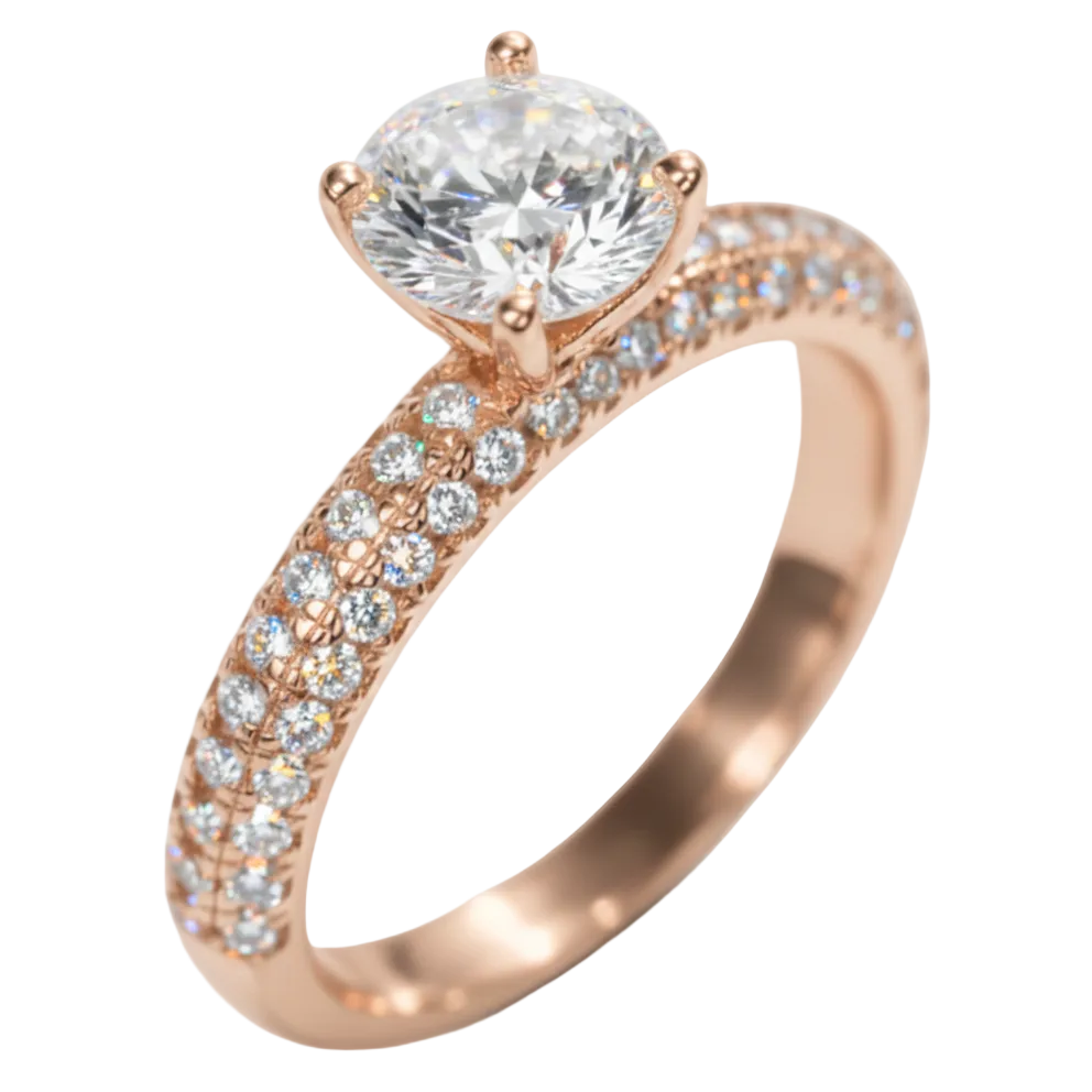 Anillo de compromiso en oro
