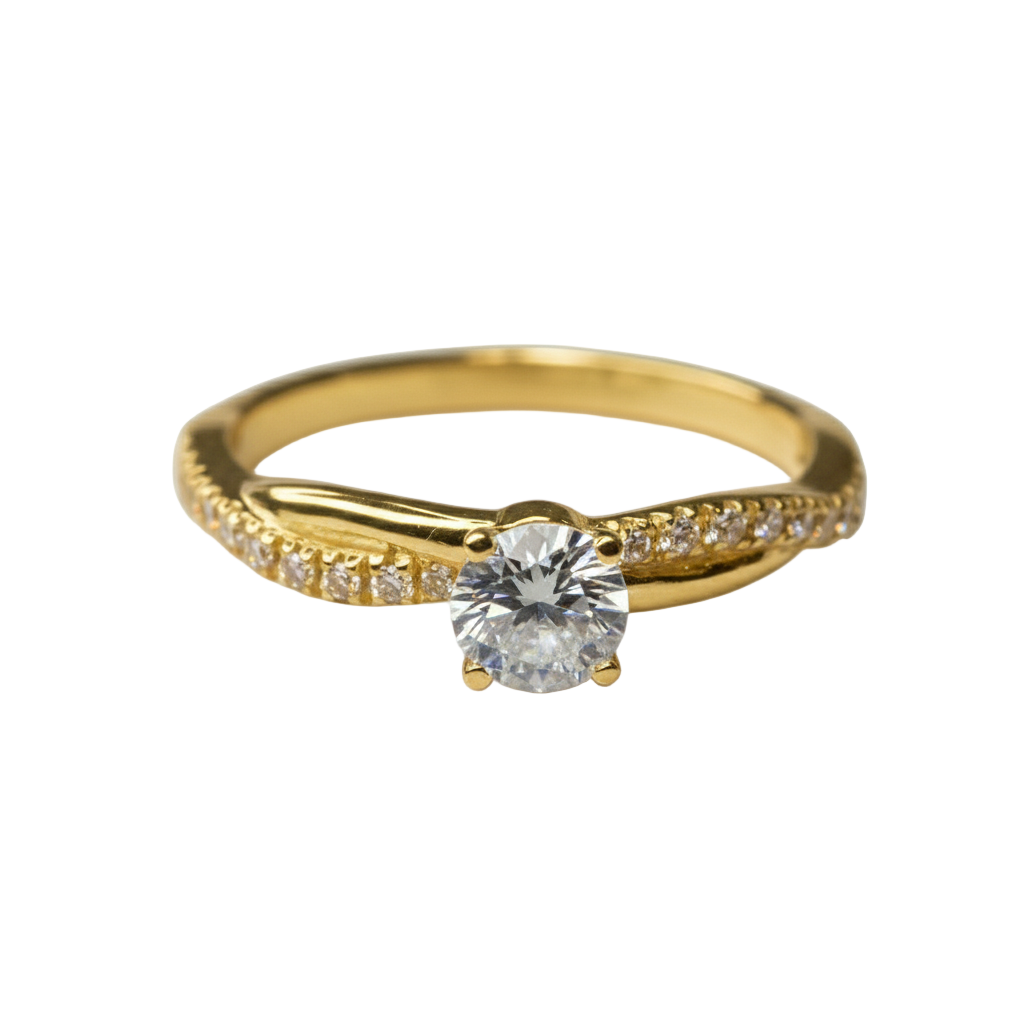 Anillo Slim en oro 0.50 ct