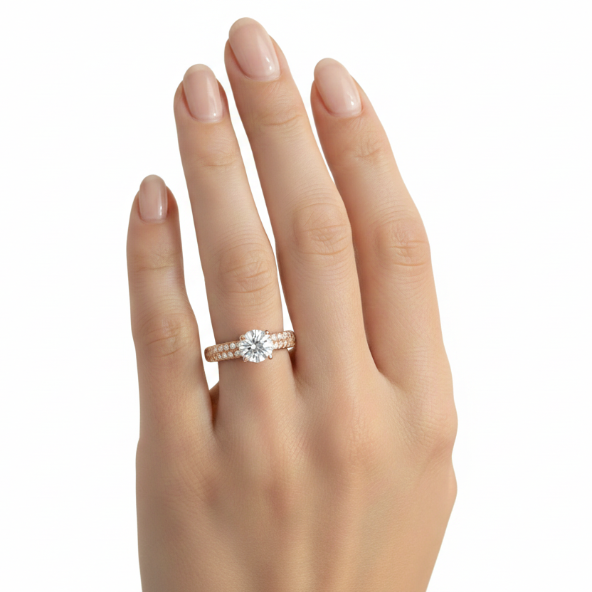 Anillo de compromiso en oro