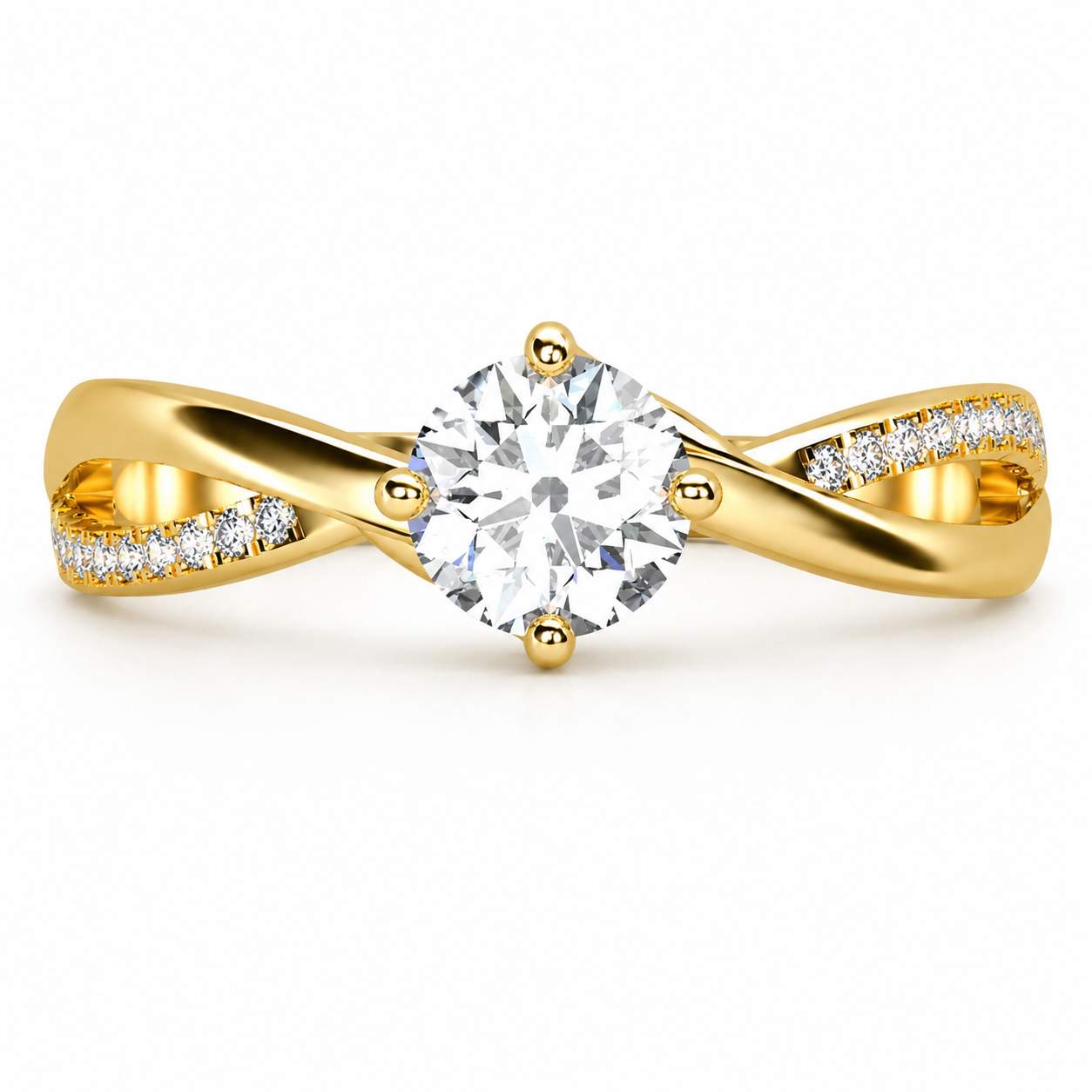 Anillo de compromiso en oro