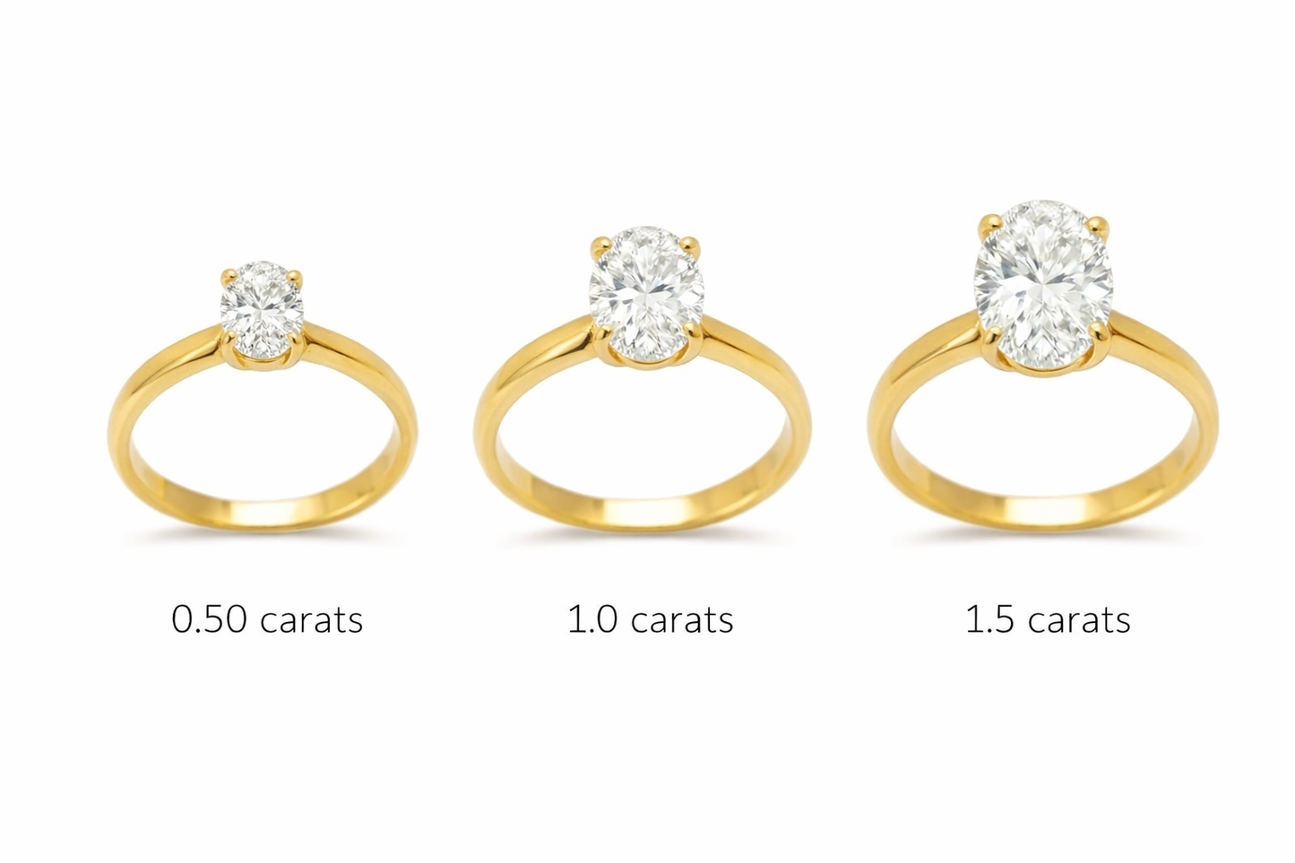 Anillo Emily en oro corte oval