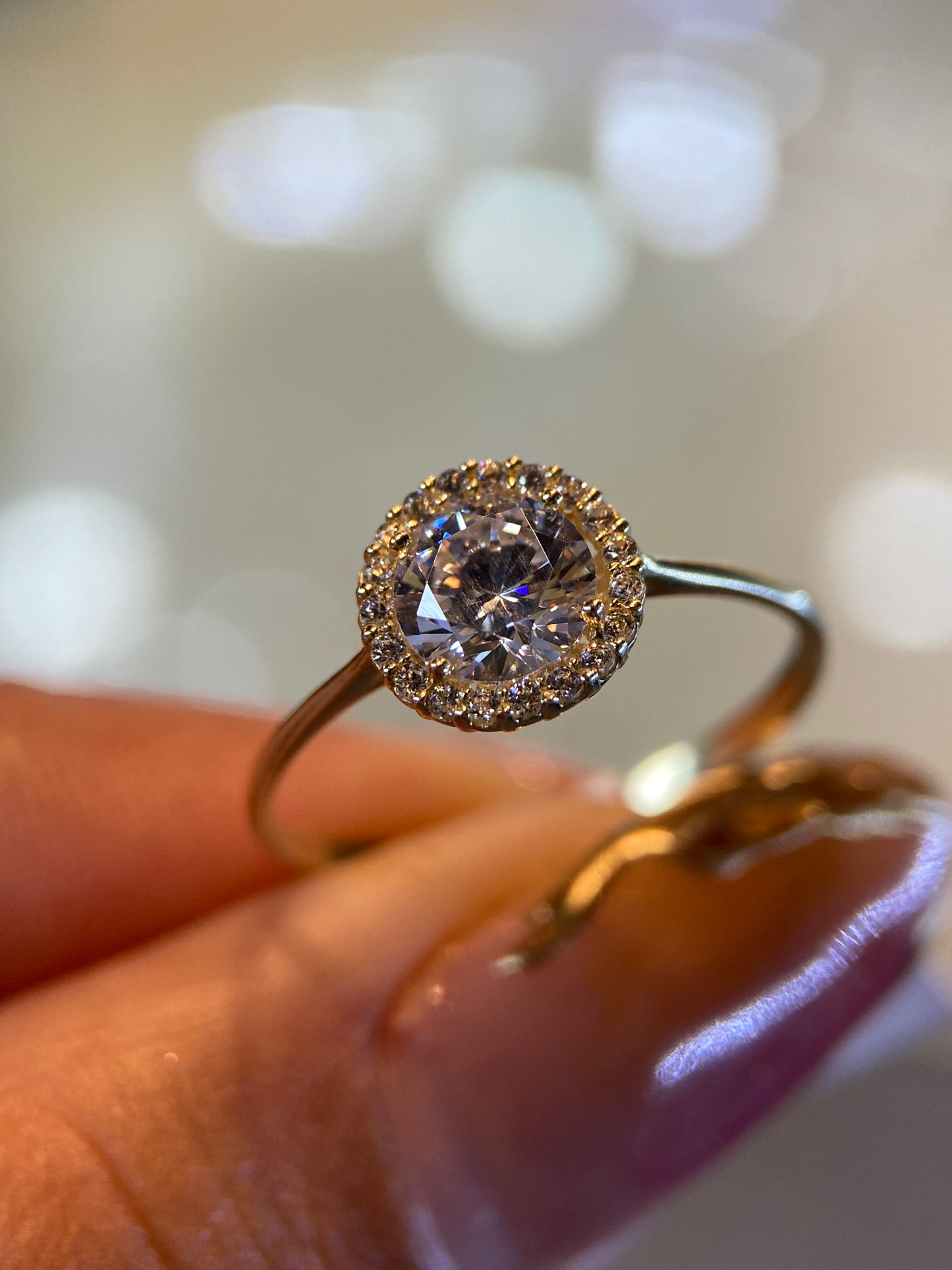 Anillo de compromiso en oro