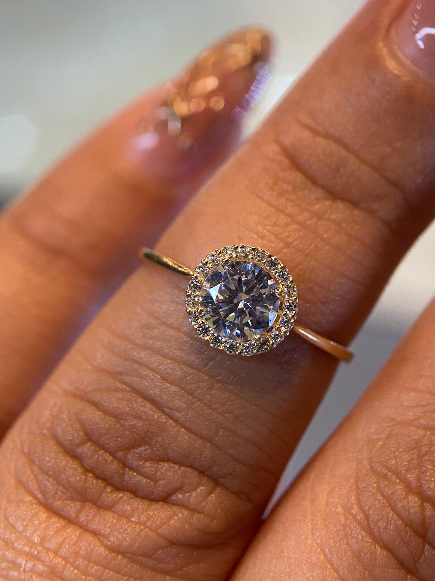 Anillo de compromiso en oro