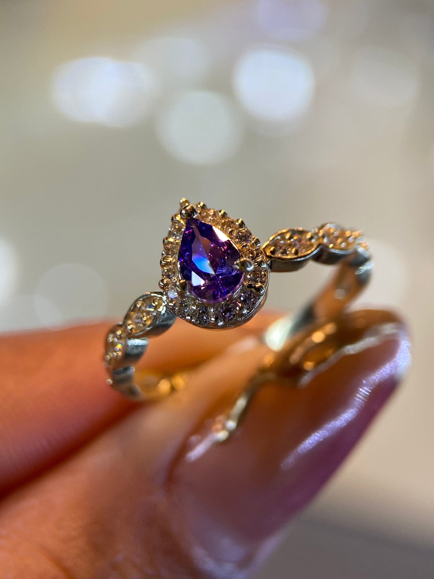 Anillo de compromiso en oro