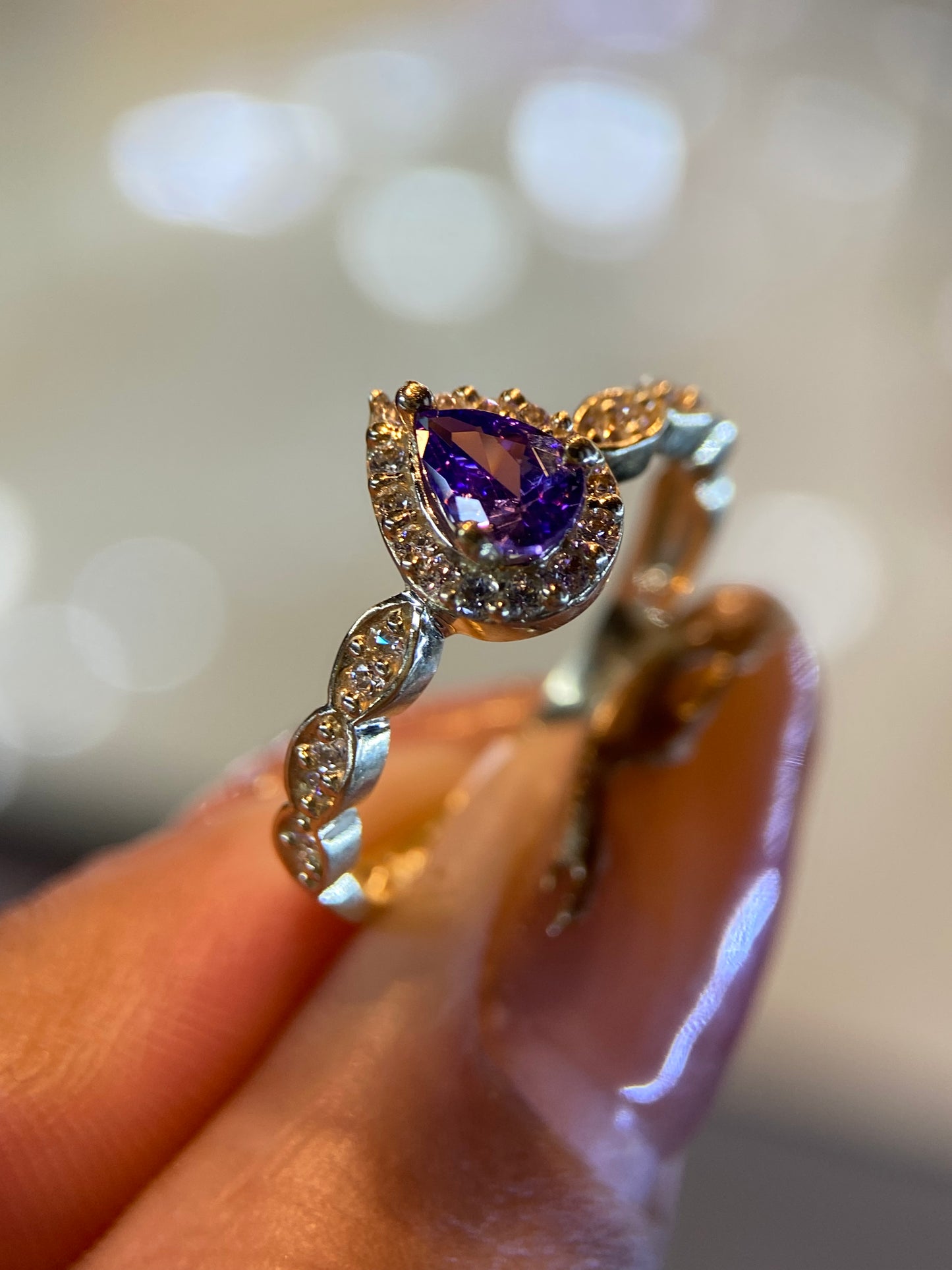 Anillo de compromiso en oro