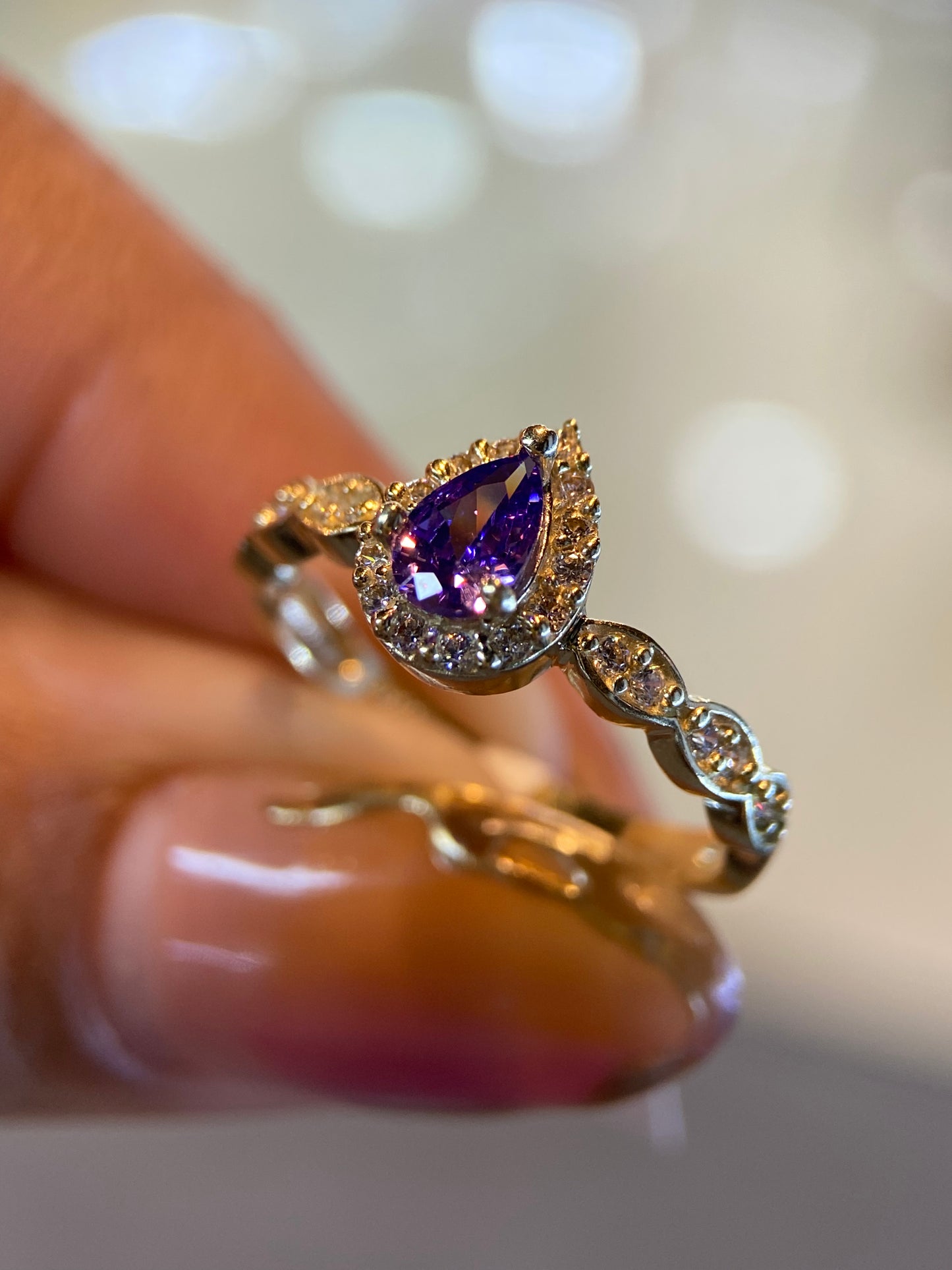 Anillo de compromiso en oro