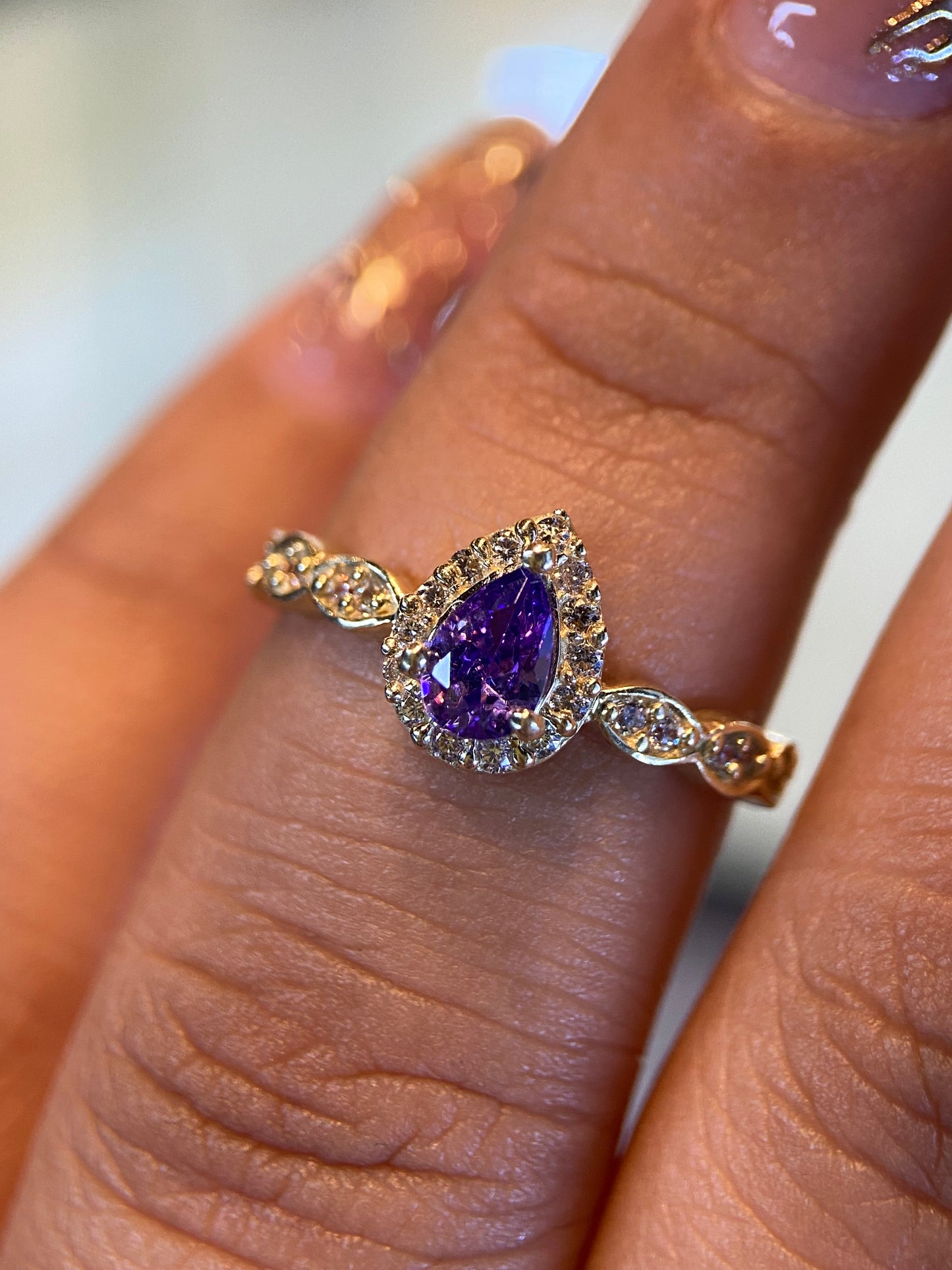 Anillo de compromiso en oro