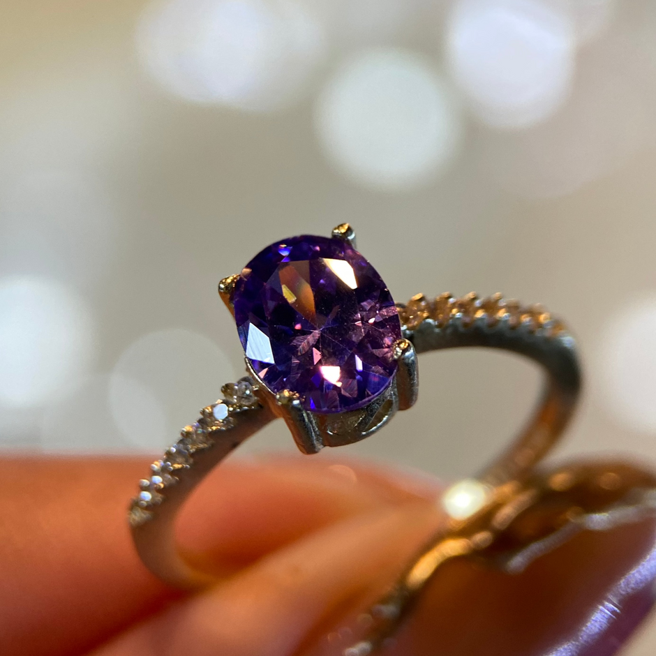 Anillo de compromiso en oro
