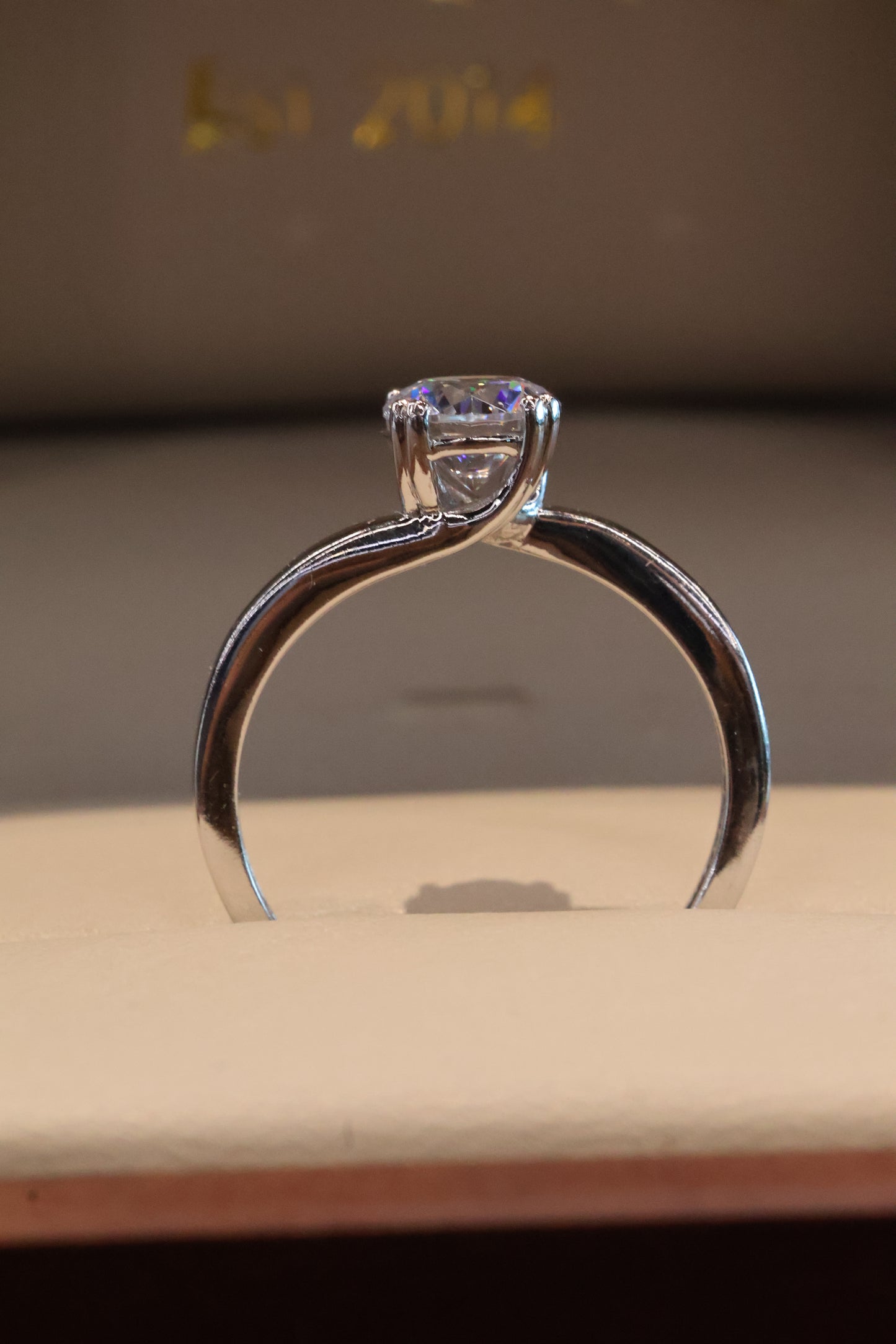 Anillo de compromiso en oro