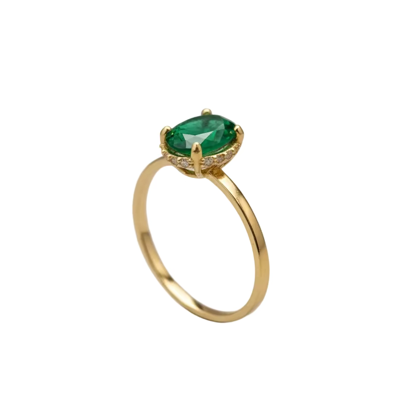 Anillo de compromiso en oro