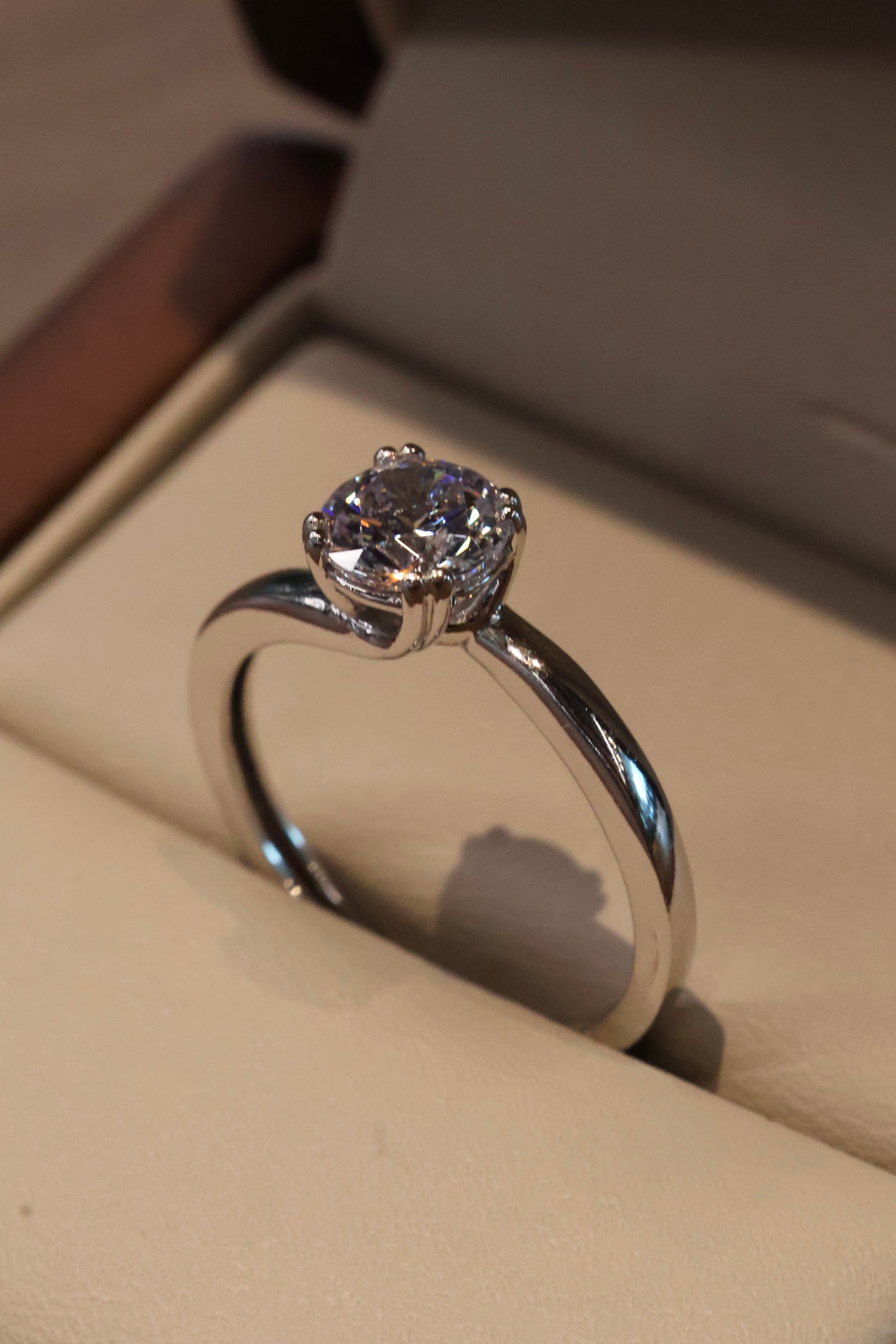 Anillo de compromiso en oro