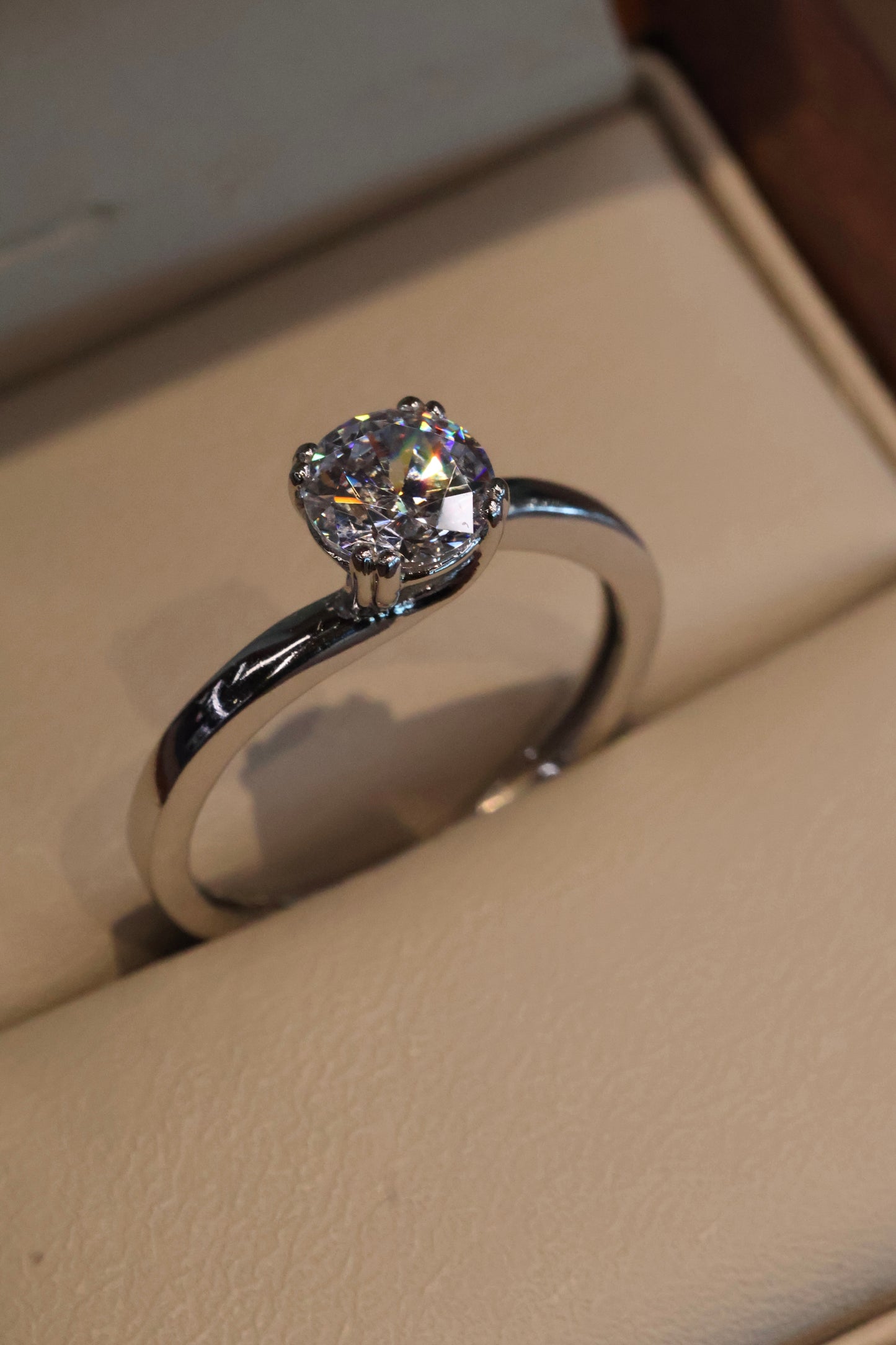 Anillo de compromiso en oro