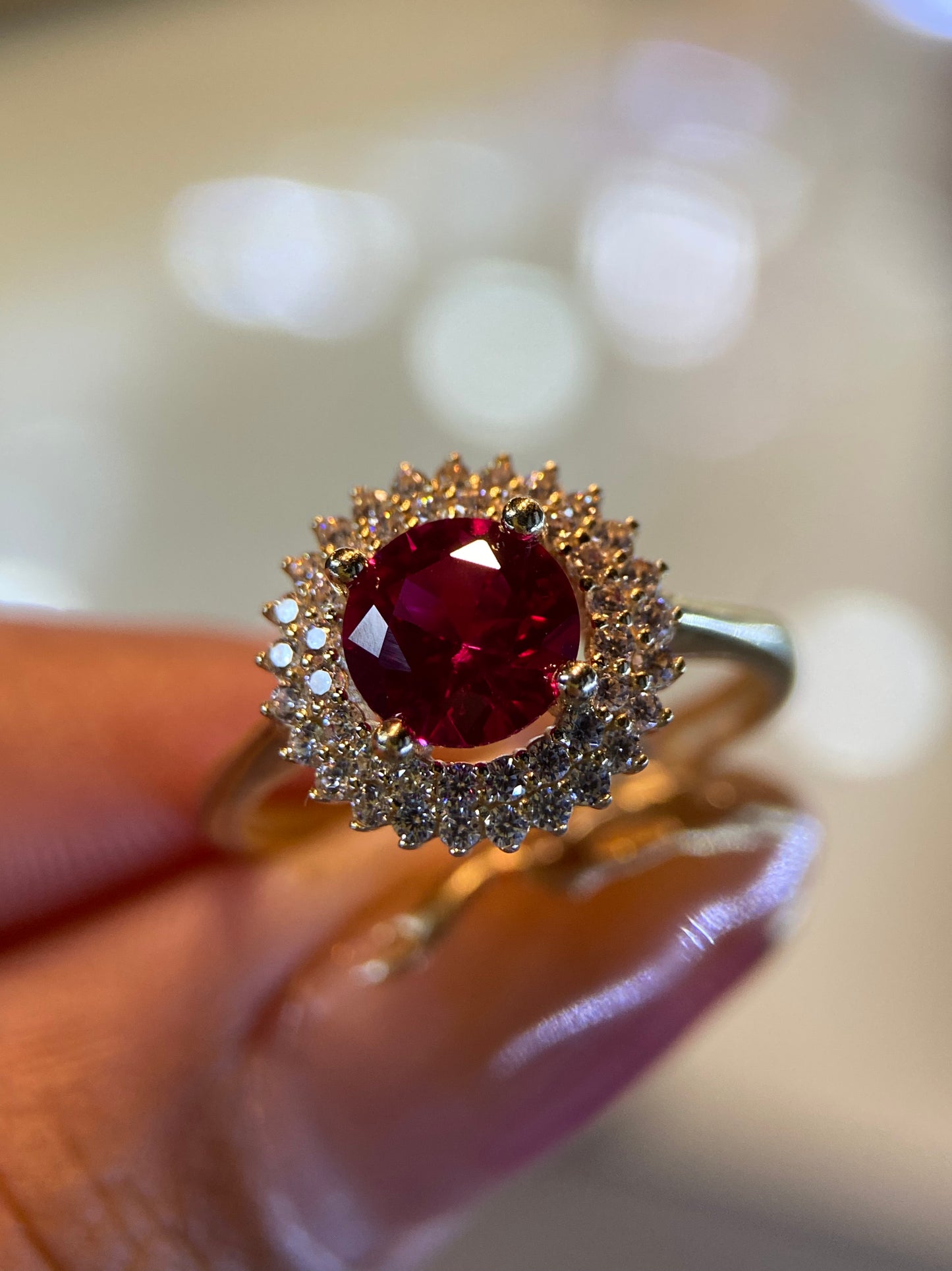 Anillo de compromiso en oro