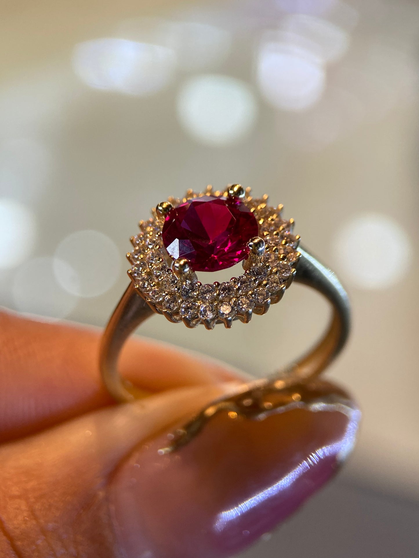 Anillo de compromiso en oro