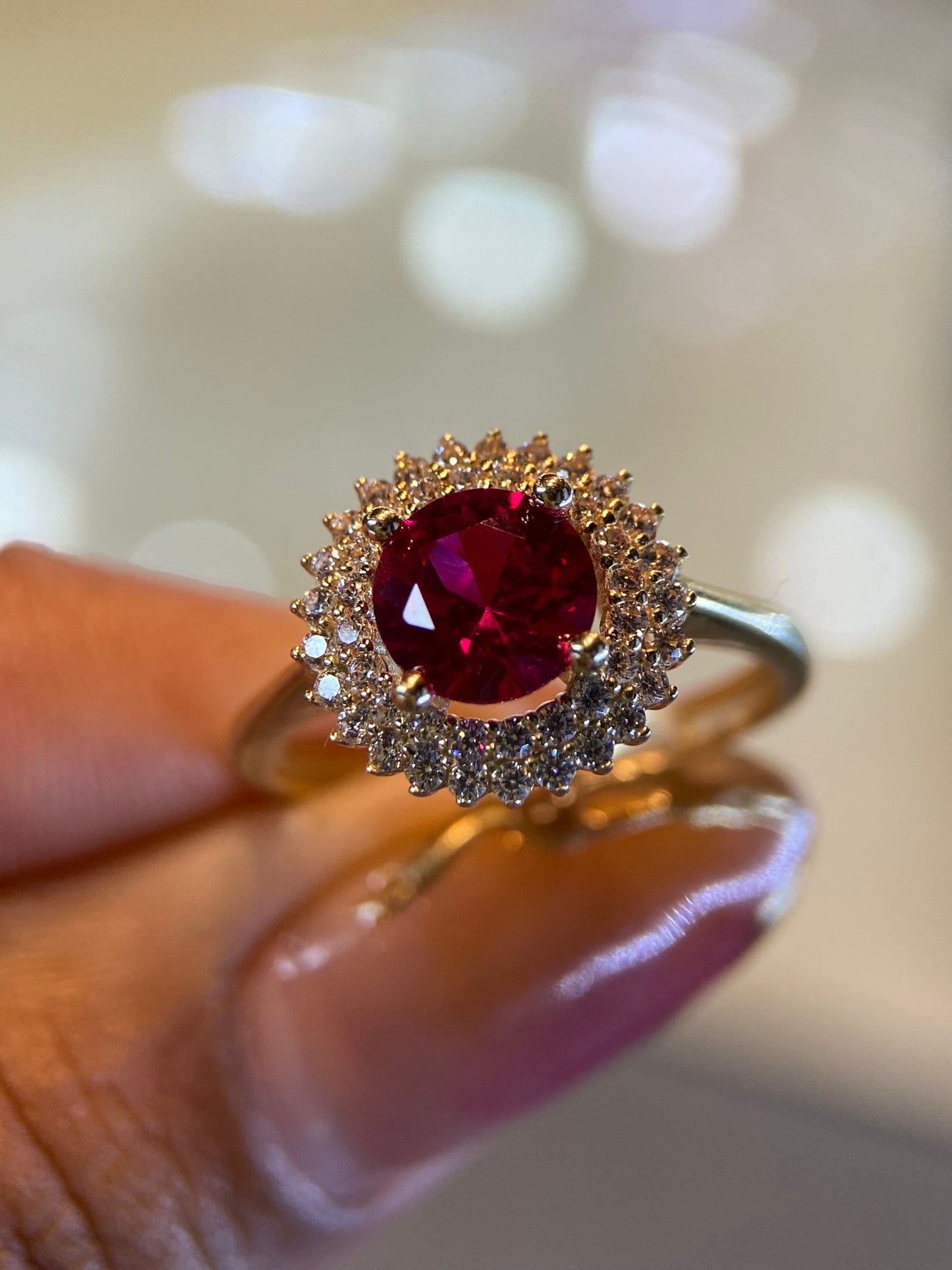 Anillo de compromiso en oro