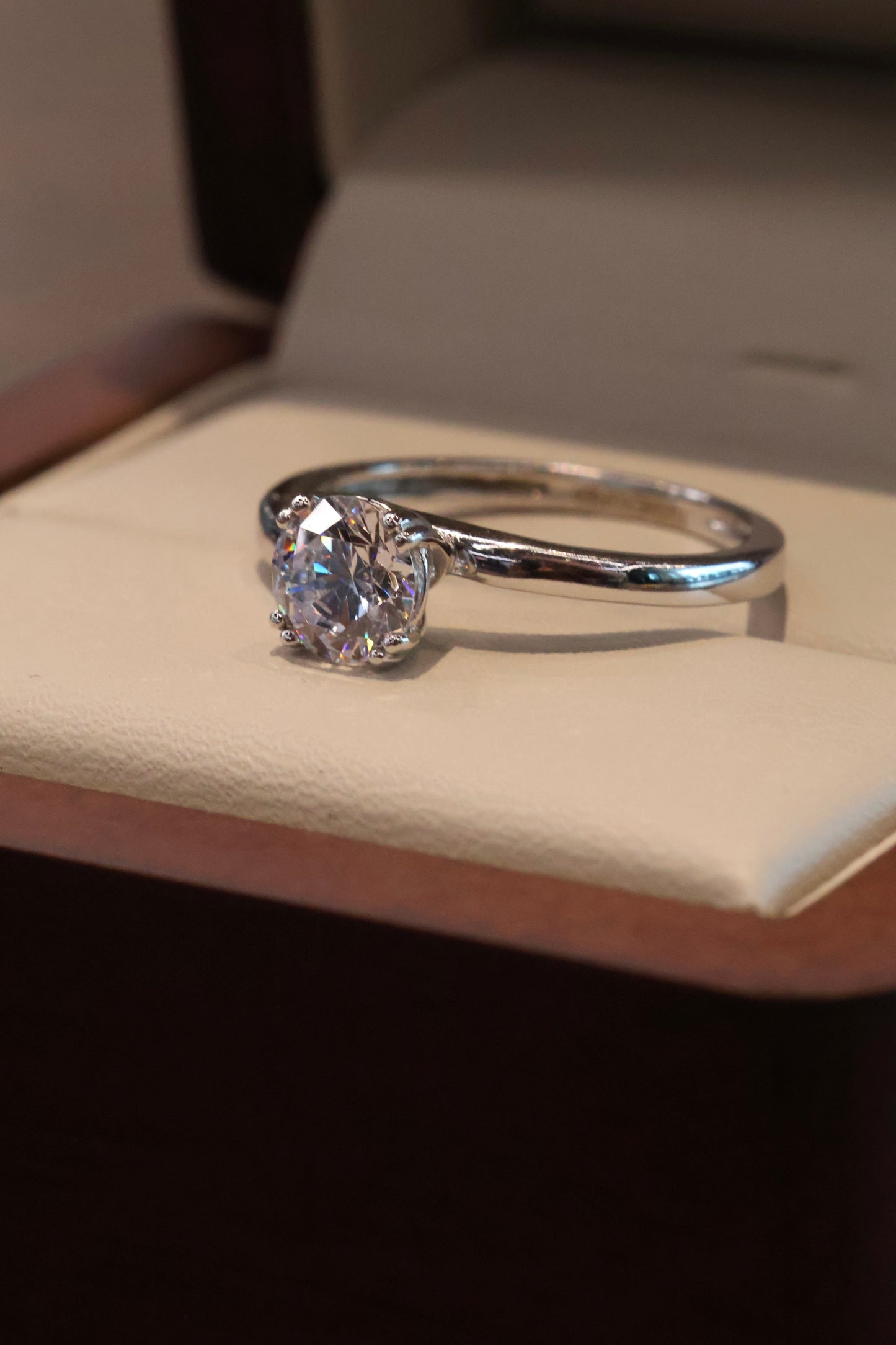 Anillo de compromiso en oro