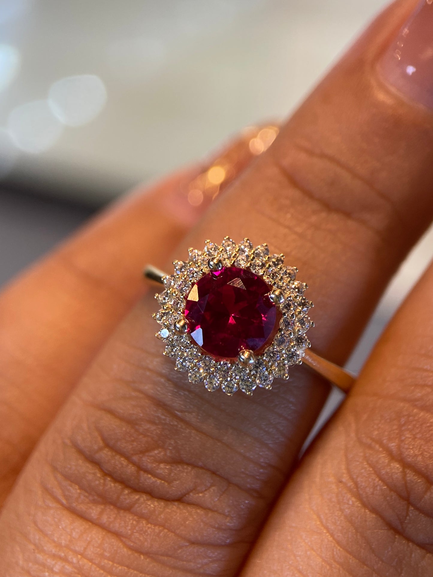 Anillo de compromiso en oro