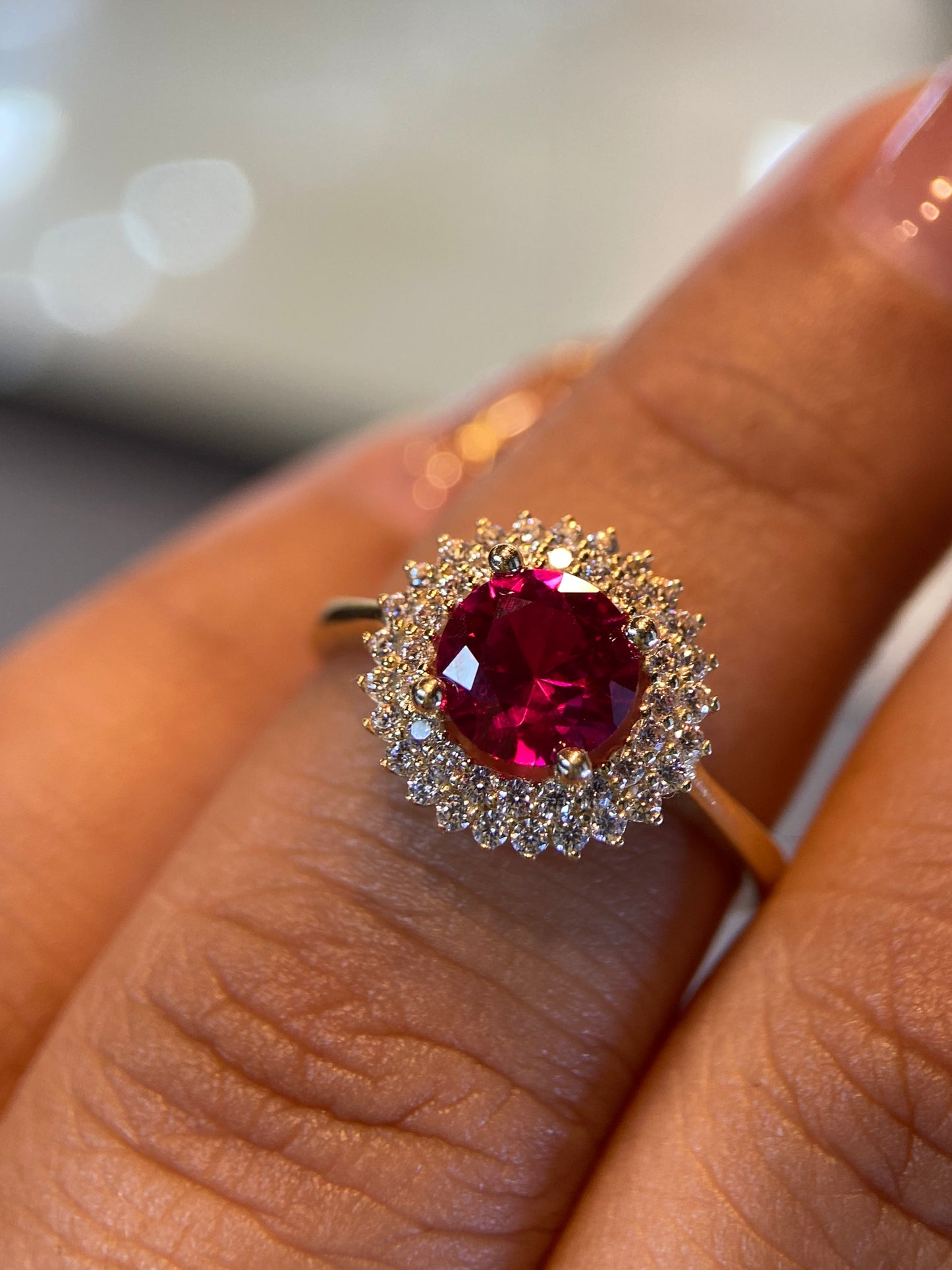 Anillo de compromiso en oro