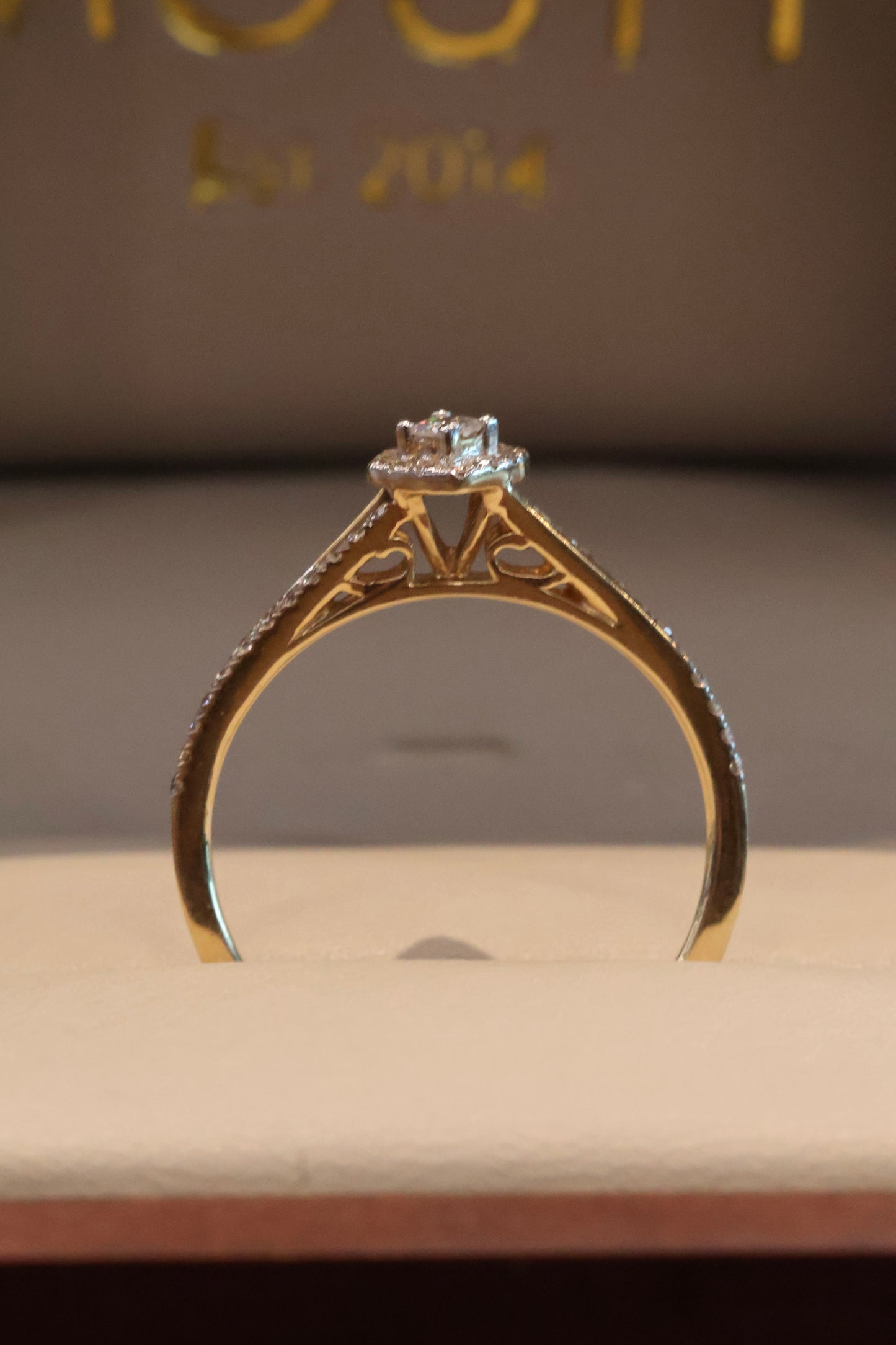 Anillo OF1798 en oro blanco 14k con diamante natural .25cts