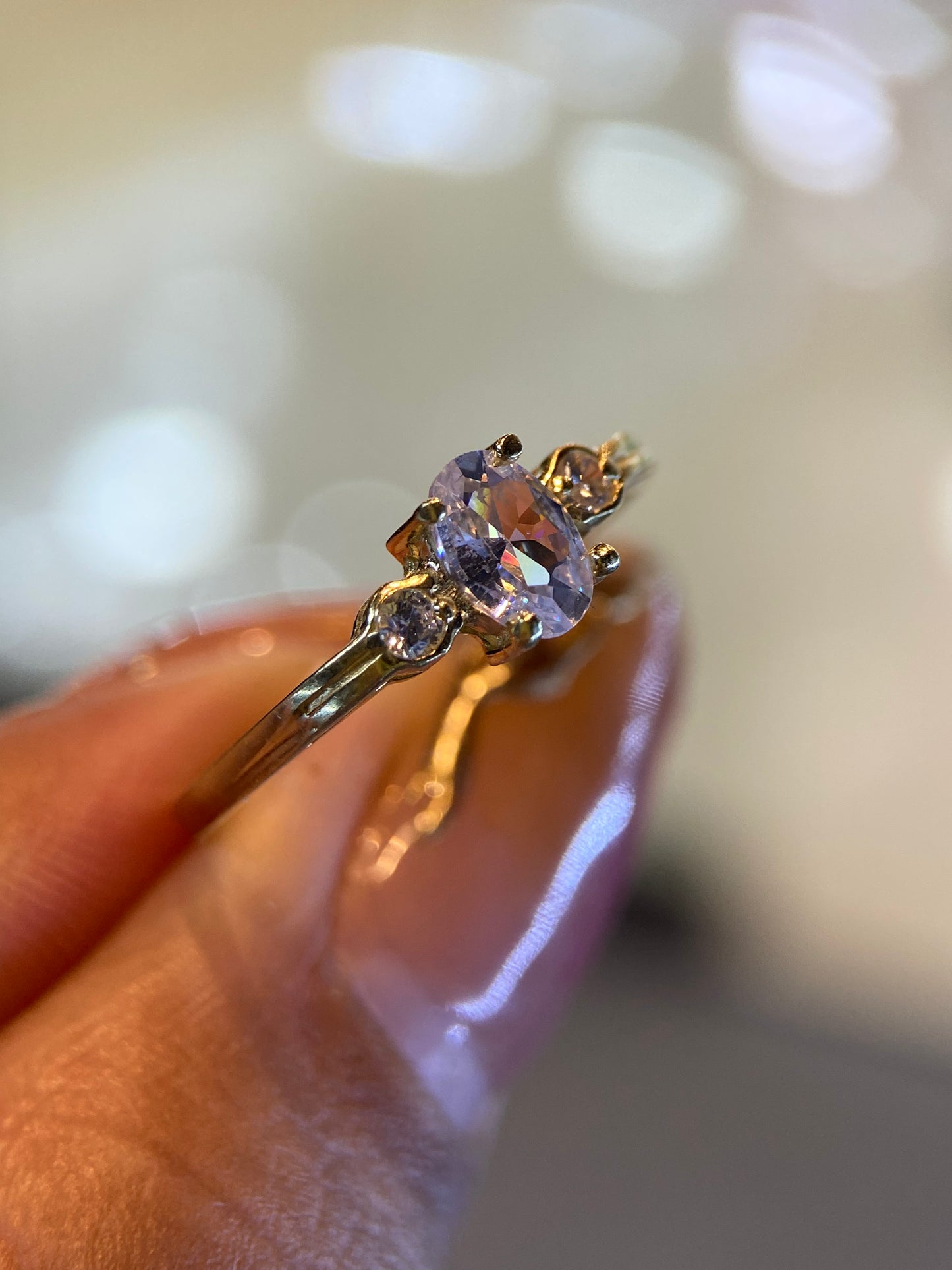 Anillo de compromiso en oro