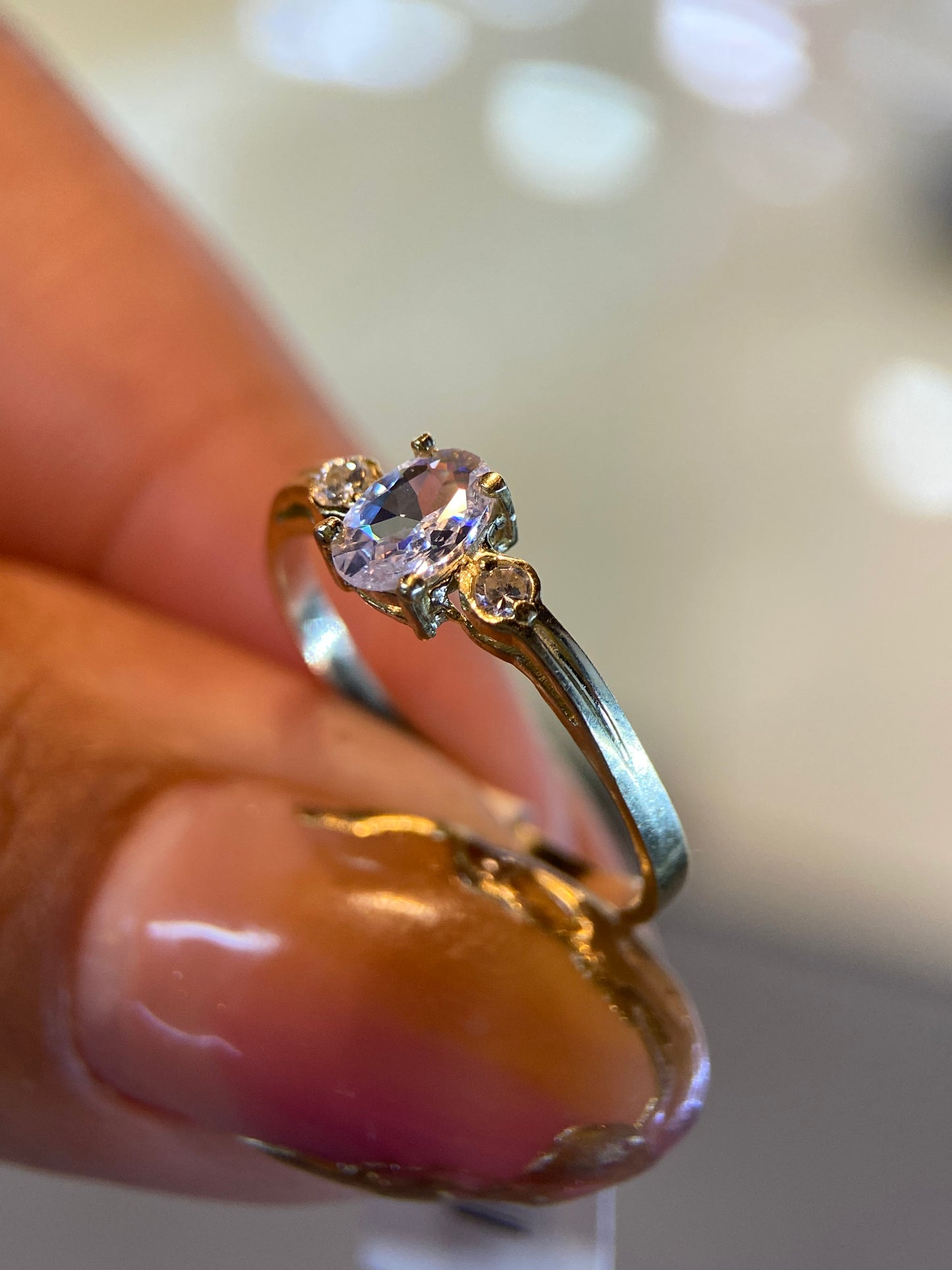 Anillo de compromiso en oro