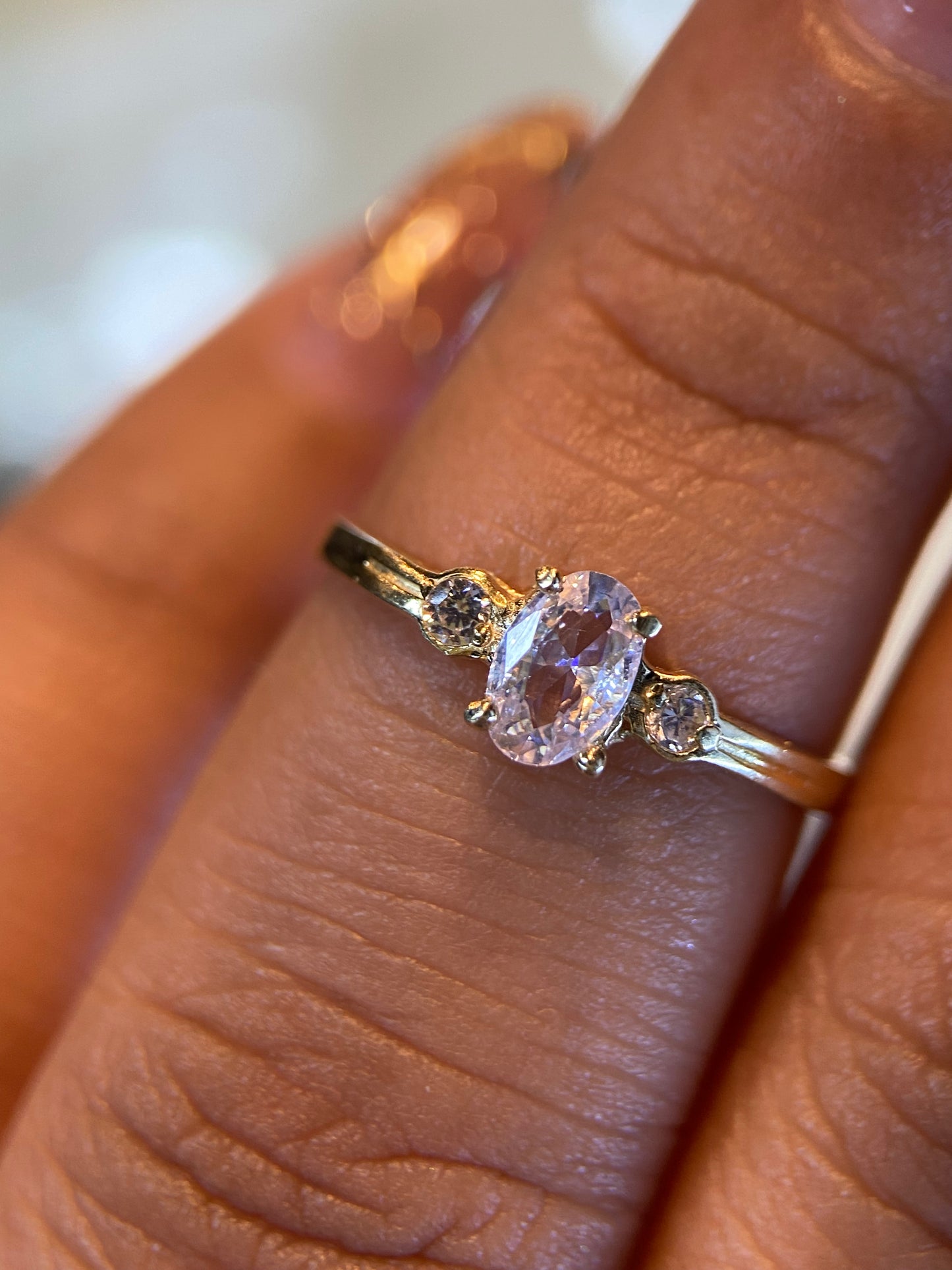 Anillo de compromiso en oro