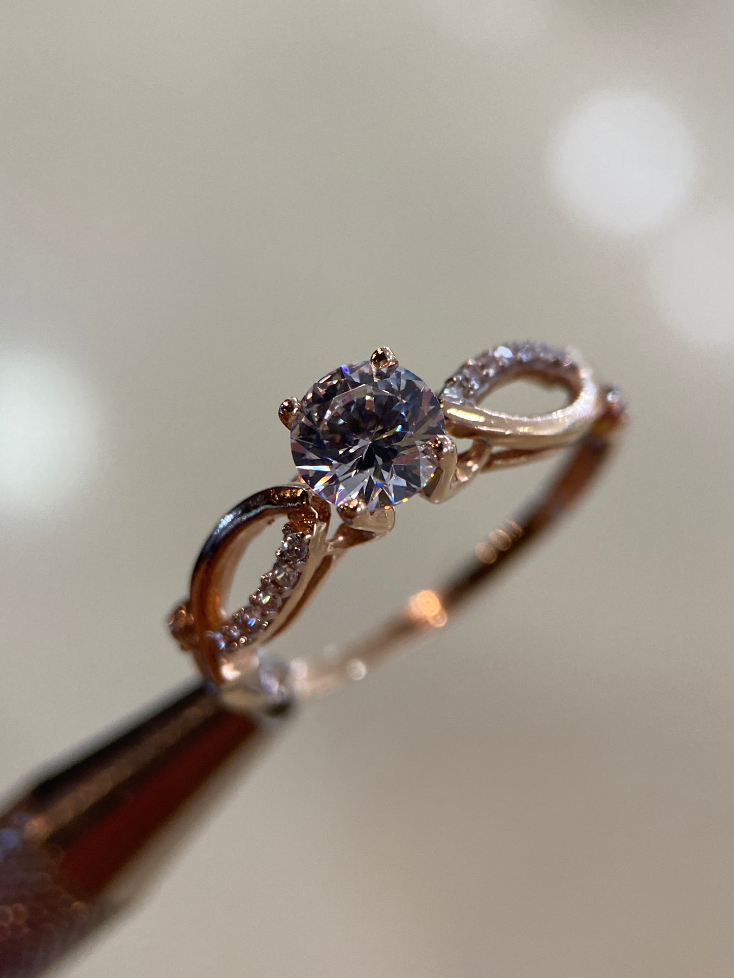 Anillo de compromiso en oro