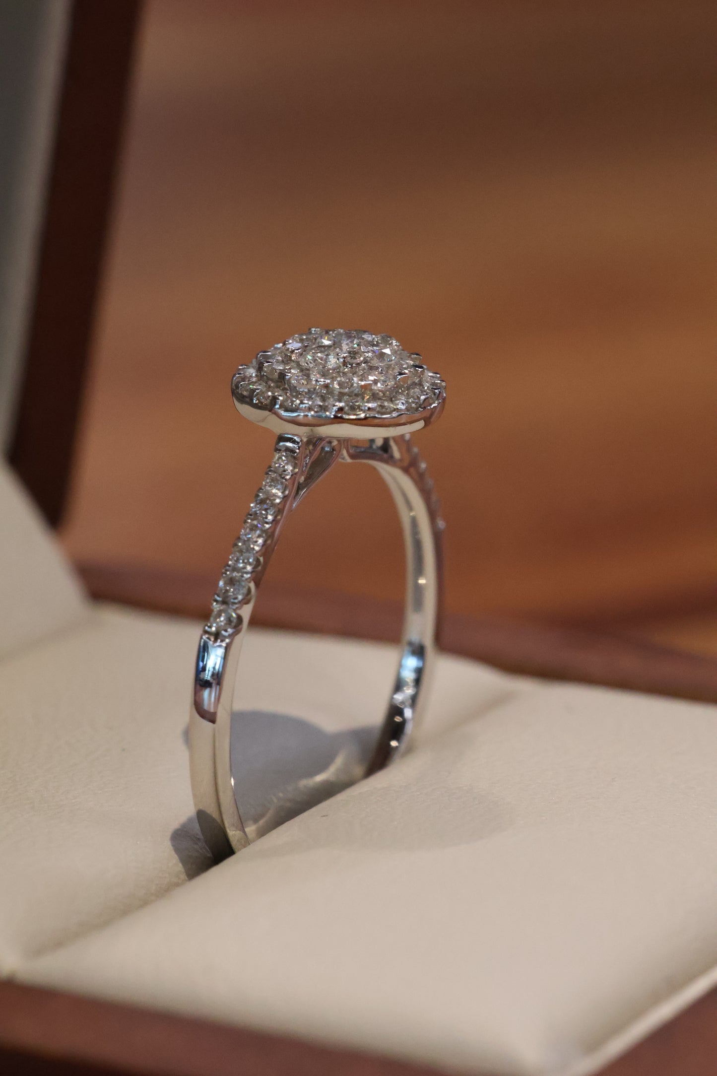 Anillo OF1492 en oro blanco 14k con diamante natural .50cts